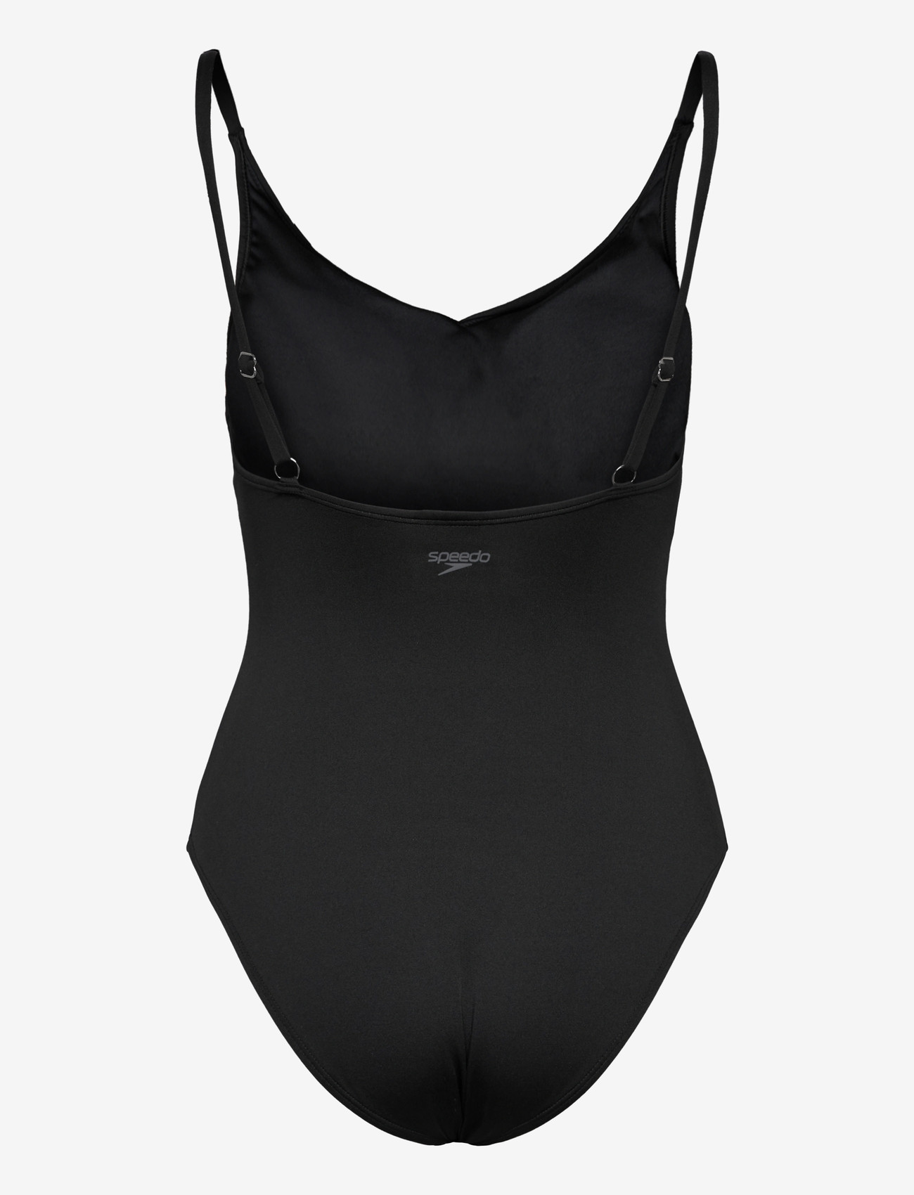 Speedo - Solid V-Neck Swimsuit - ujumistrikood - anthracite - 1