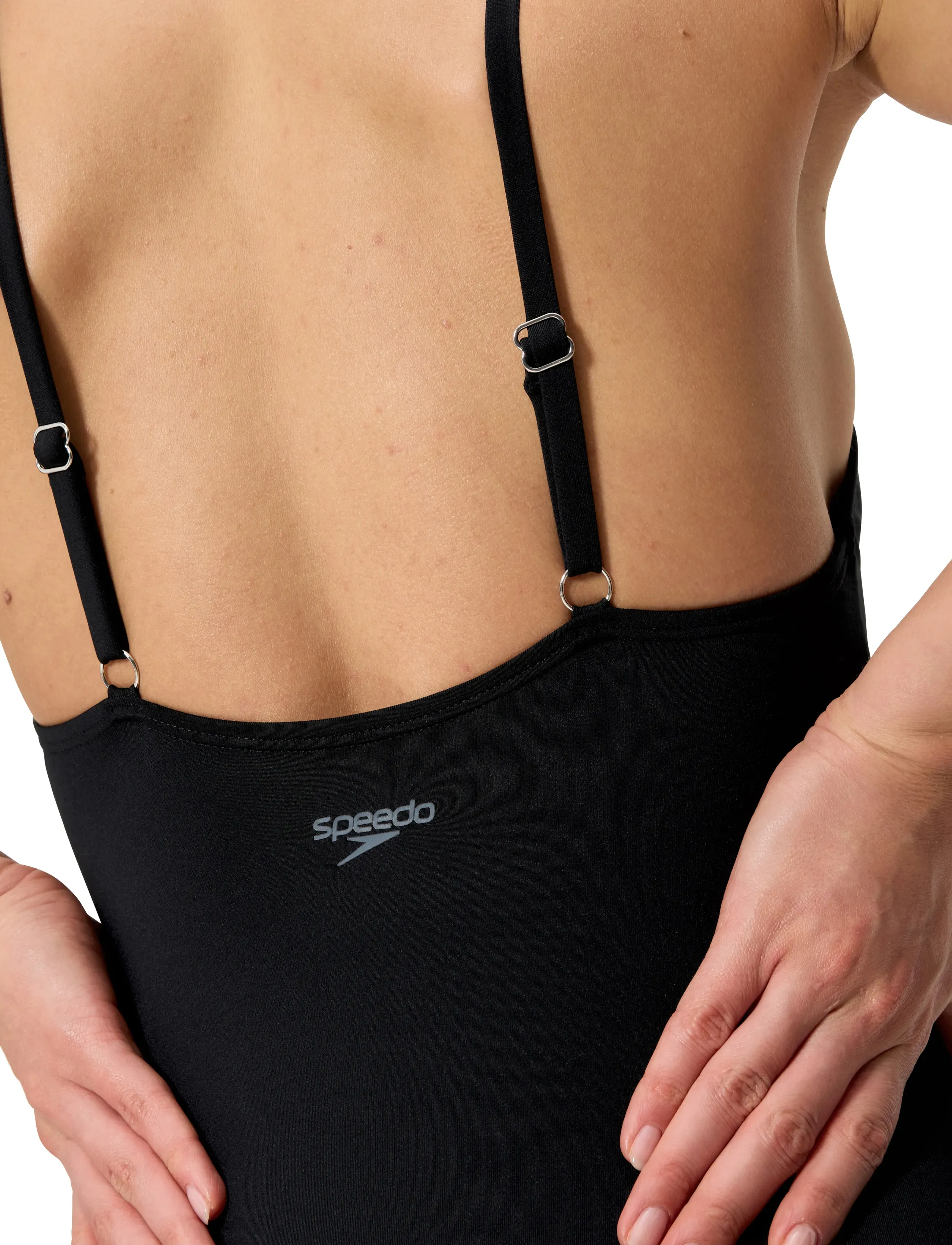 Speedo Solid V-Neck Swimsuit baddräkter dam – bild 5