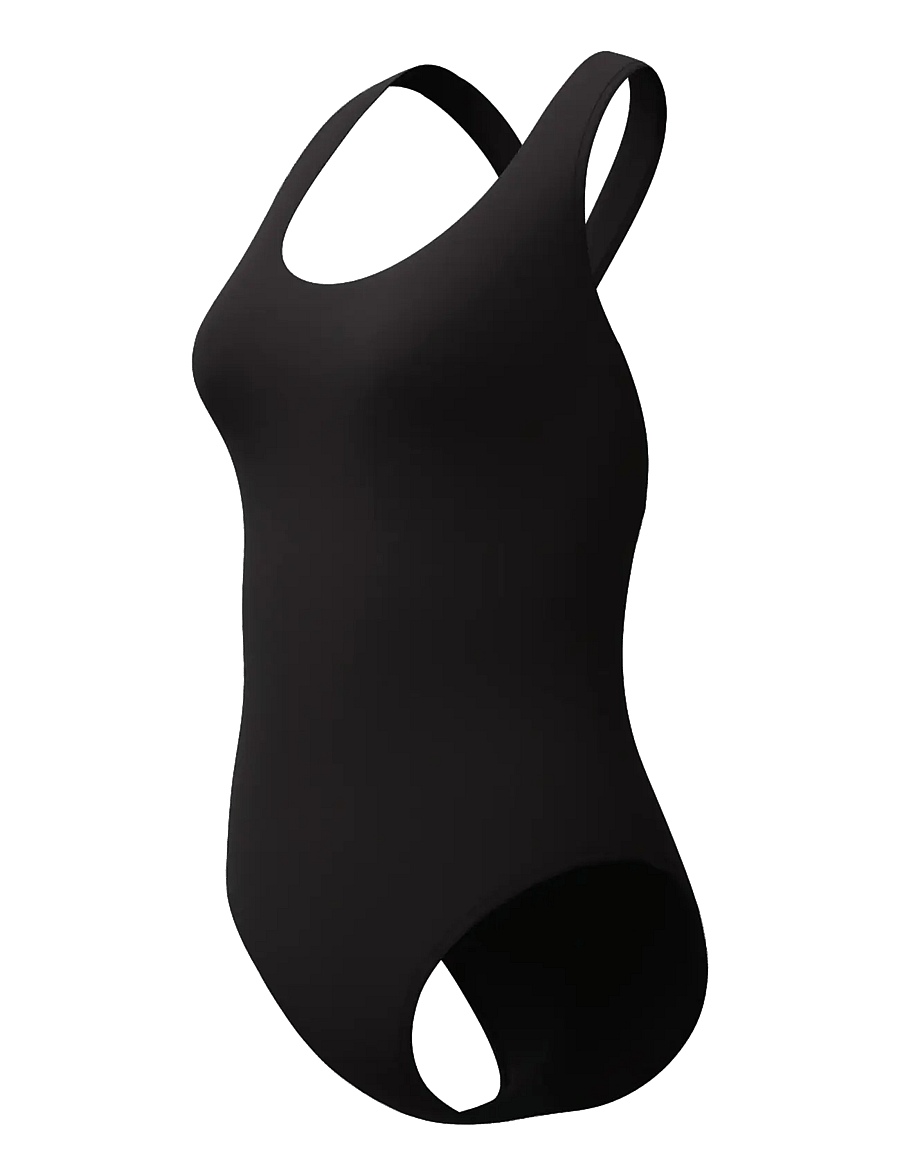 Speedo - Solid Scoop Neck Swimsuit - sportiga badkläder - anthracite - 1