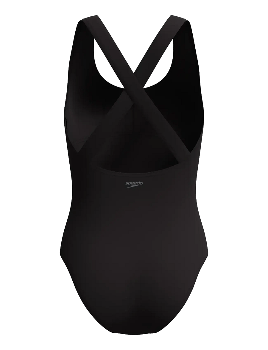 Speedo - Solid Scoop Neck Swimsuit - sportiga badkläder - anthracite - 2