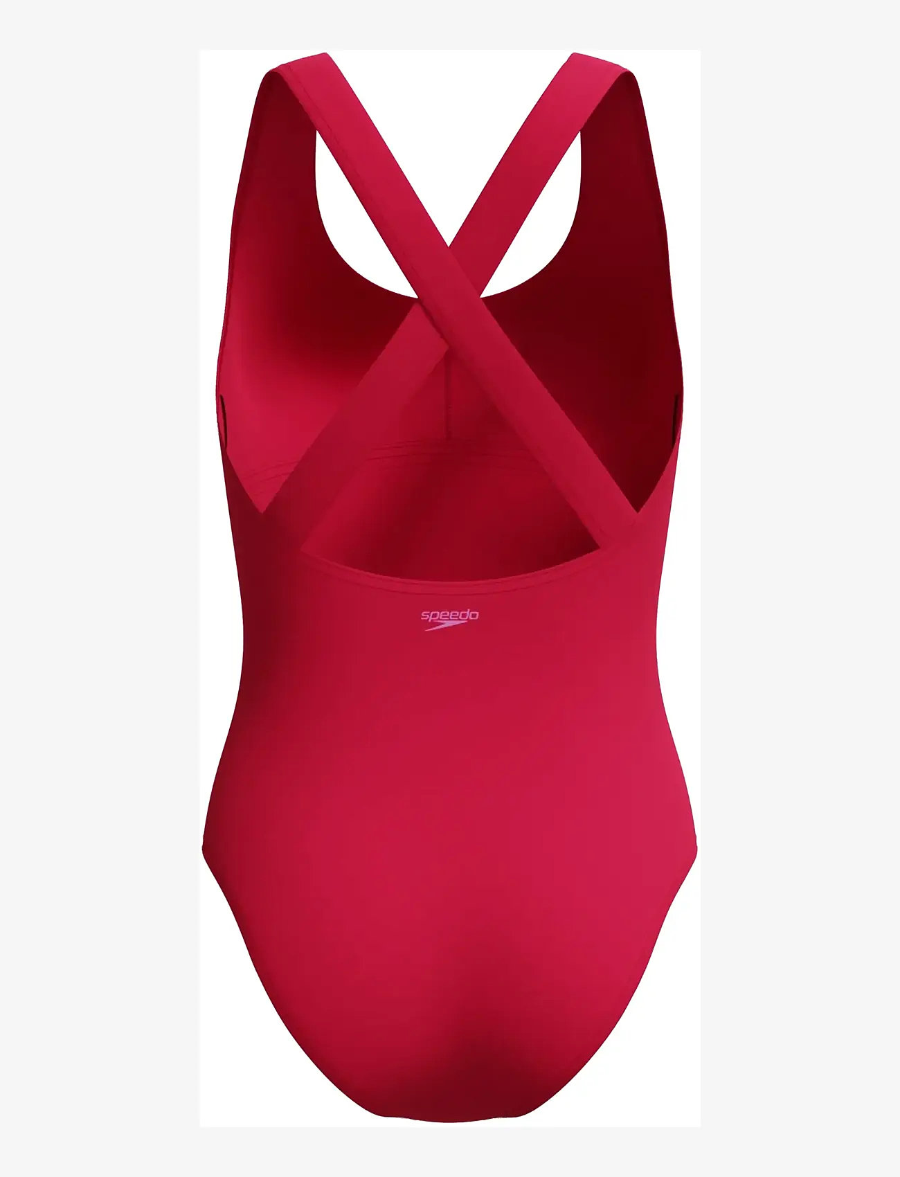 Speedo - Solid Scoop Neck Swimsuit - sport-bademode - ruby - 2