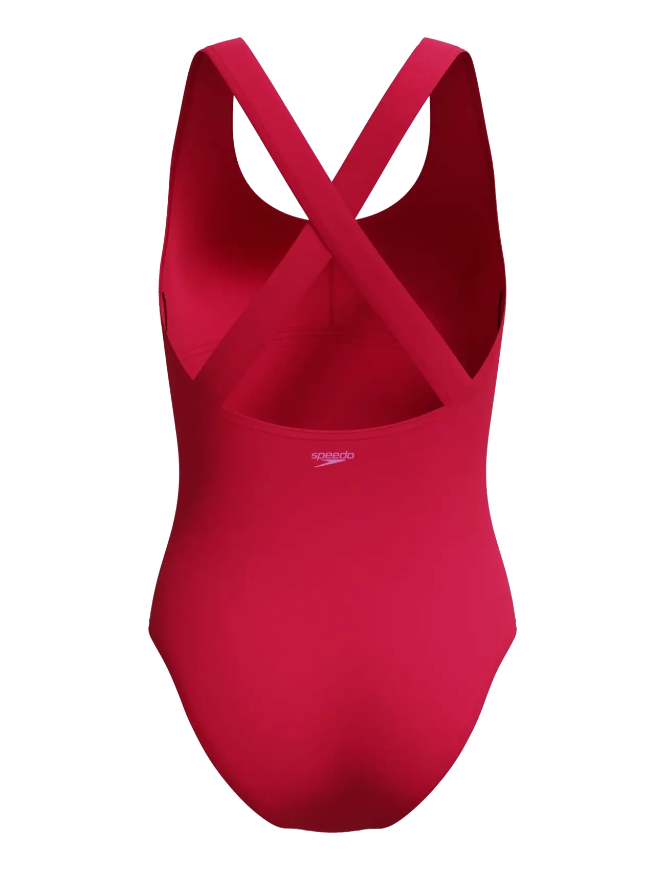 Speedo - Solid Scoop Neck Swimsuit - sports swimwear - ruby - 2