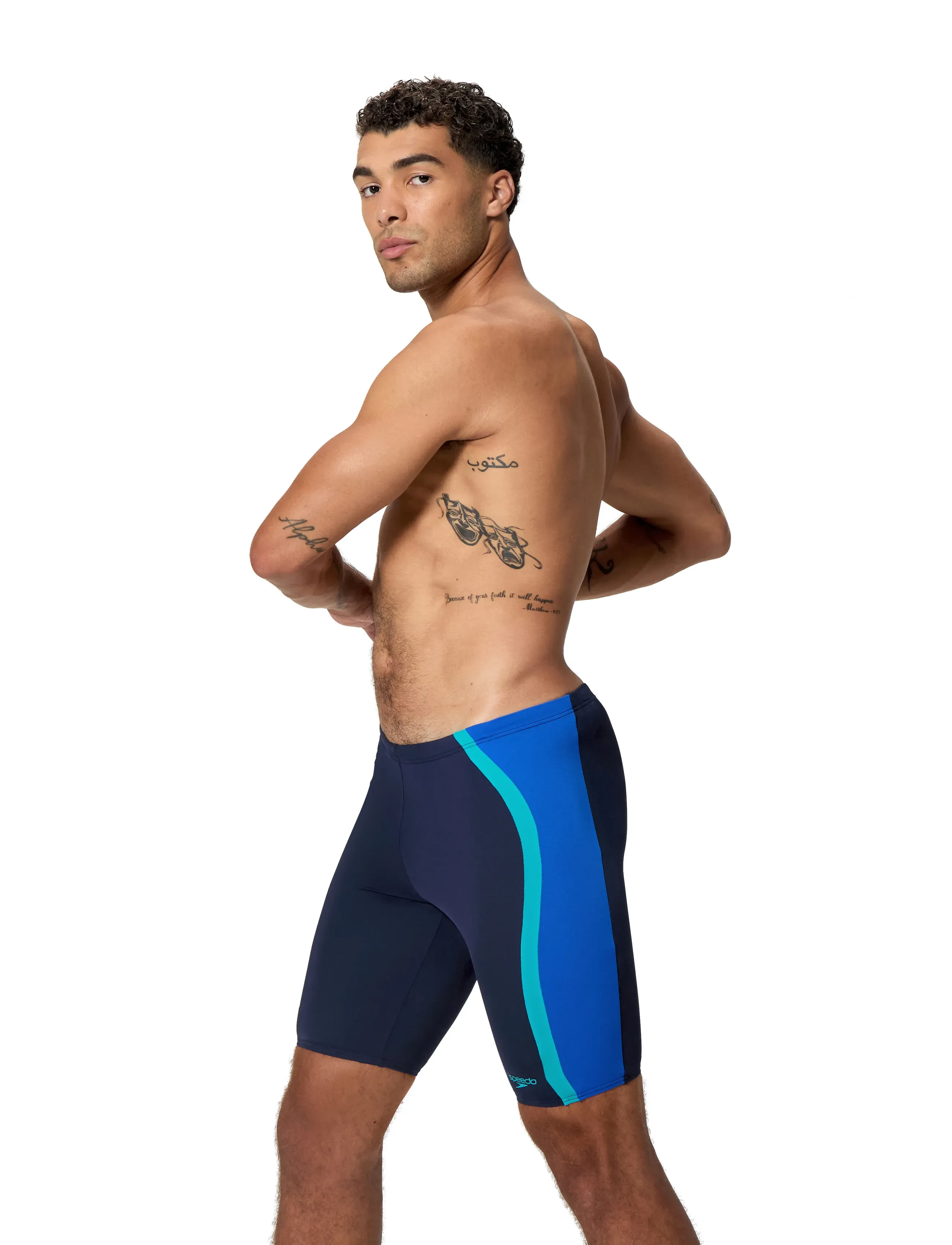 Speedo - Solid Splice Jammer - badeshorts - peacoat/deep sapphire - 5