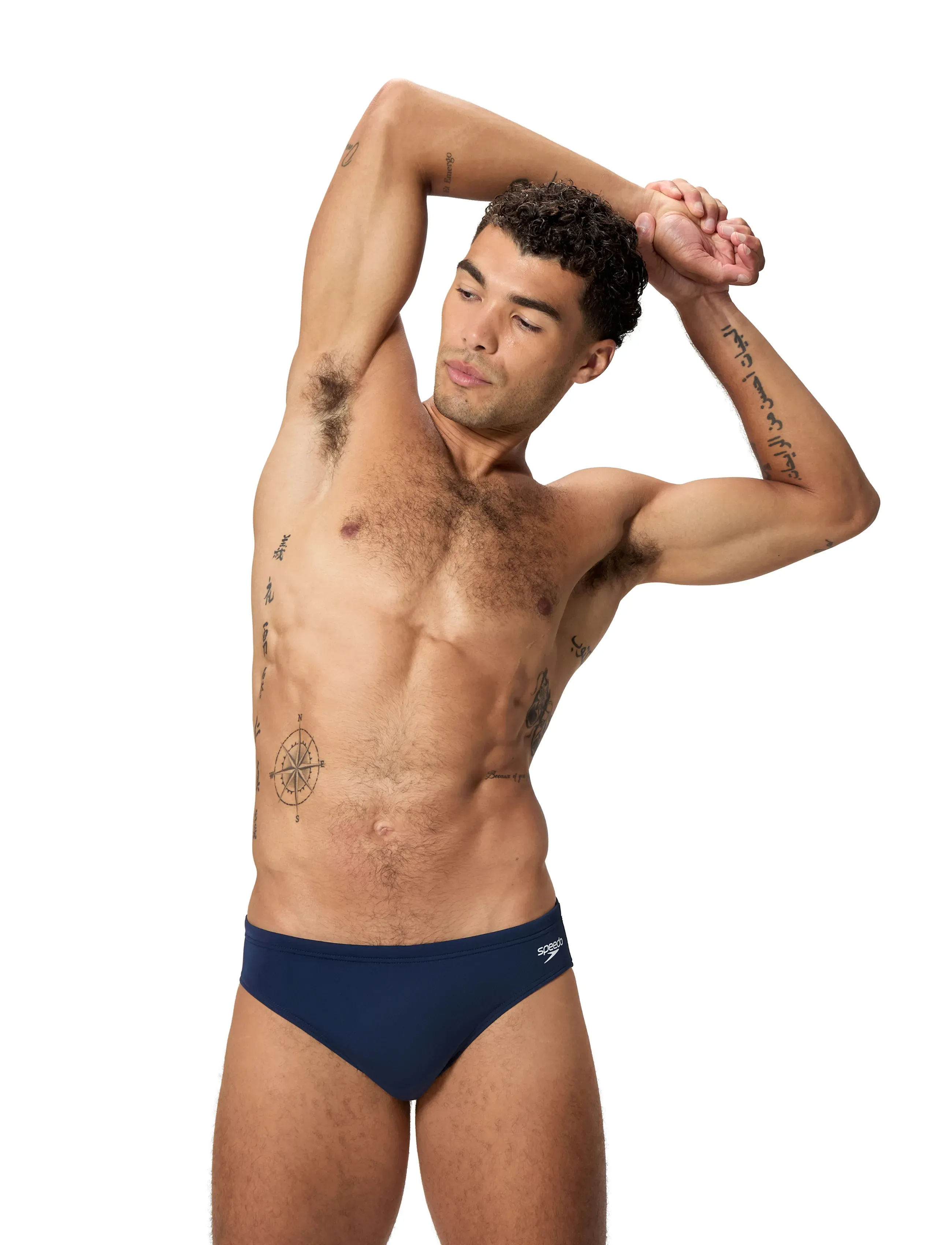 Speedo Endurance+ Logo Brief 2.5", 28, Sport Bademode, Marineblau - Briefs & Speedos, Männerswear