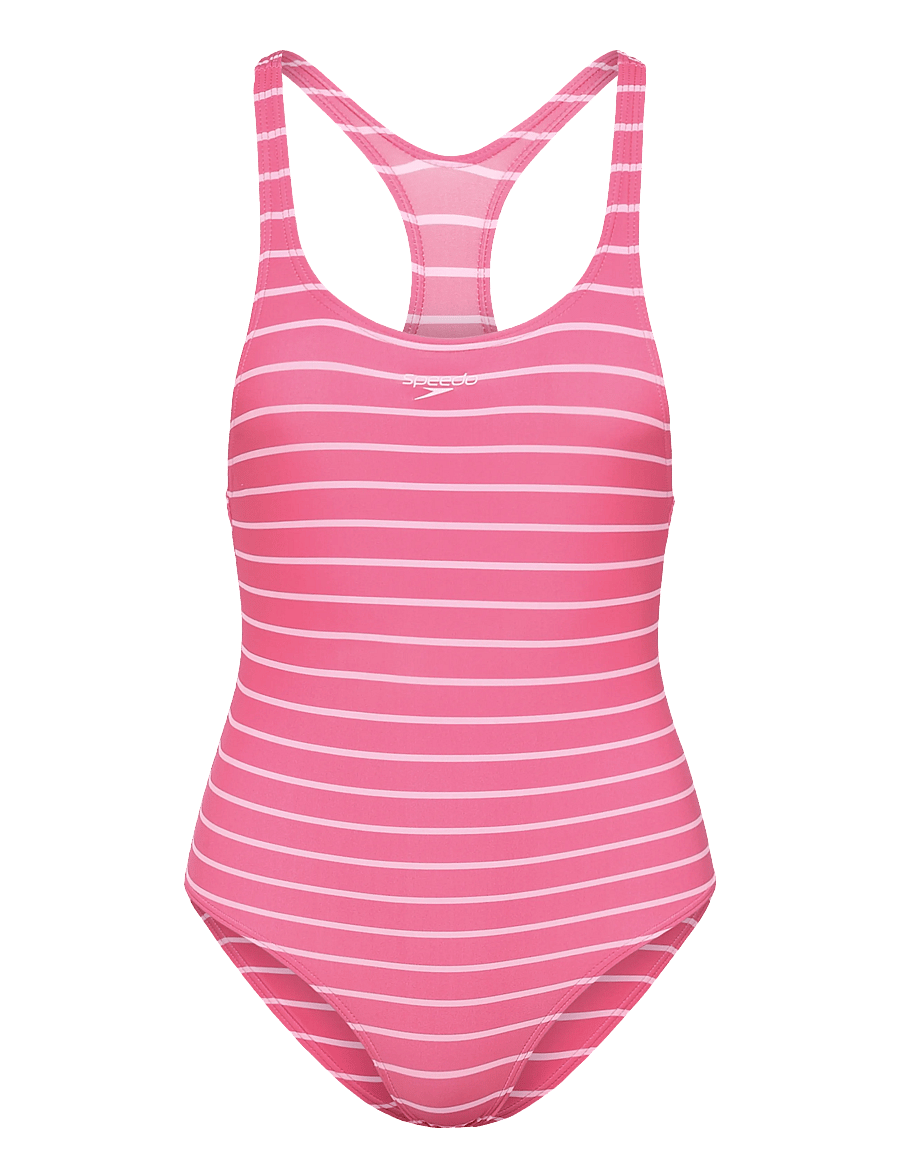 Speedo - Print Medalist Swimsuit - baddräkter - blush pink - 0