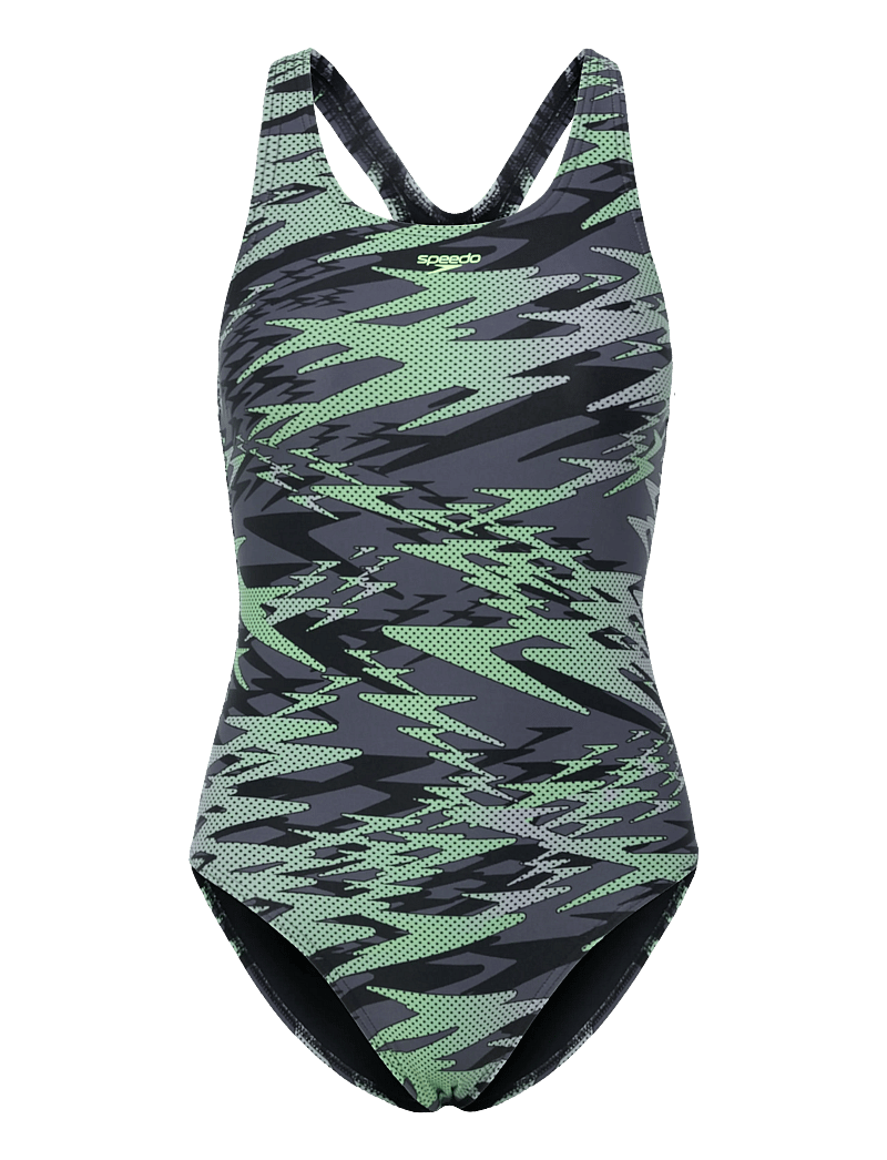 Speedo - Hyperboom Print Medalist One Piece - sports swimwear - pale clover - 0