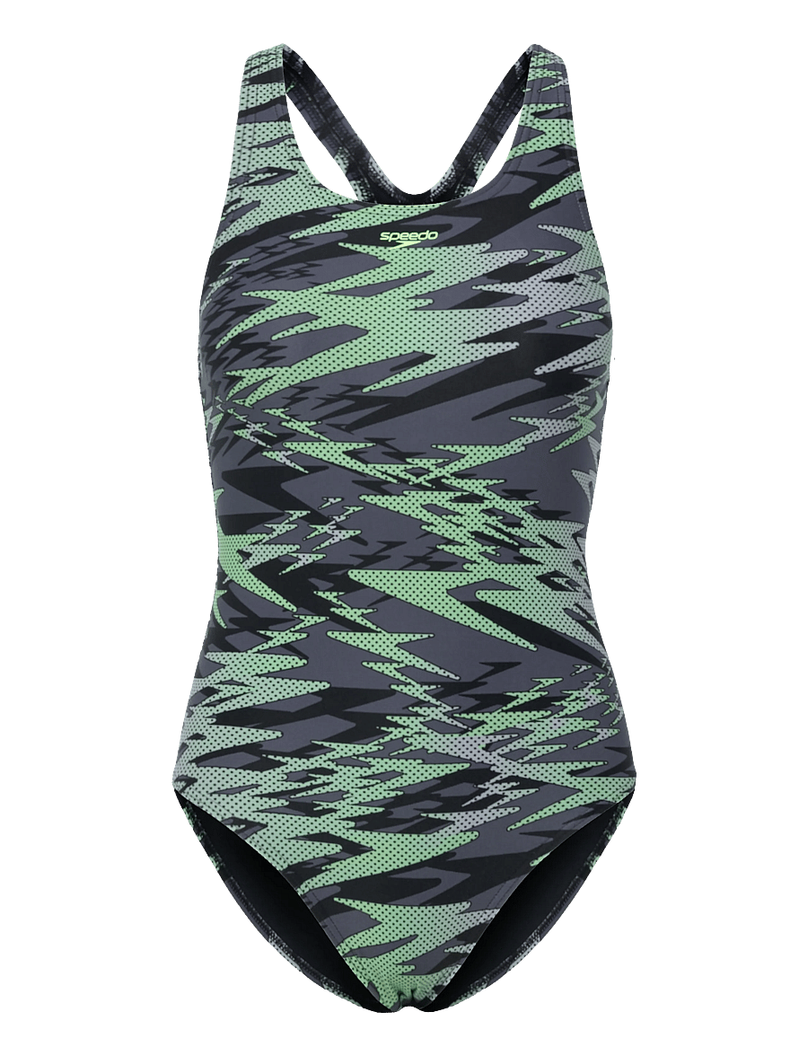 Speedo - Hyperboom Print Medalist One Piece - sportsbadetøj - pale clover - 1