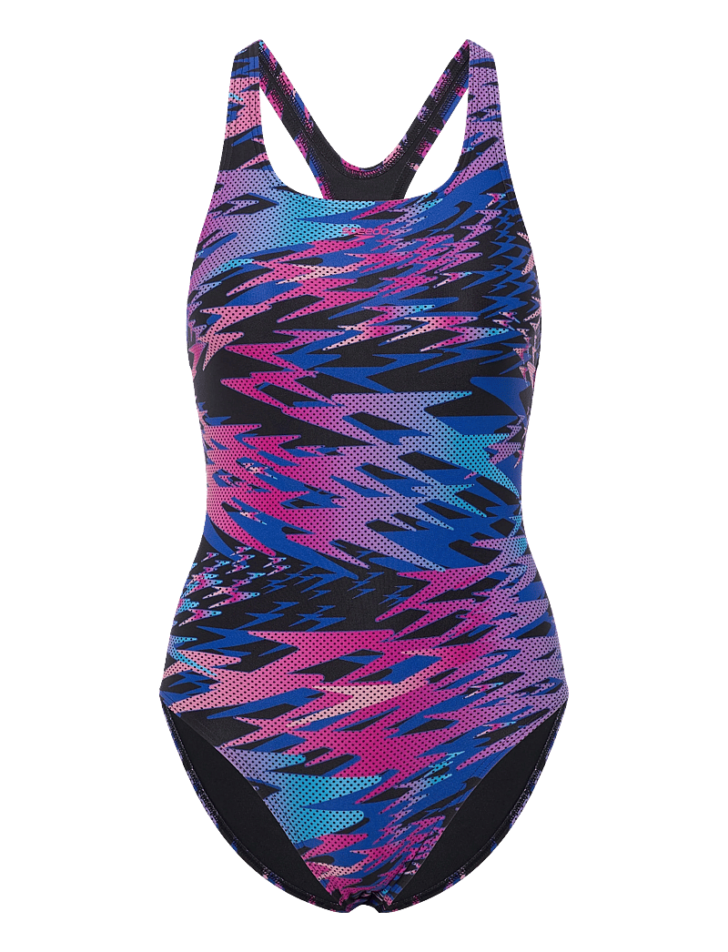 Speedo - Hyperboom Print Medalist Swimsuit - sport-bademode - anthracite - 1