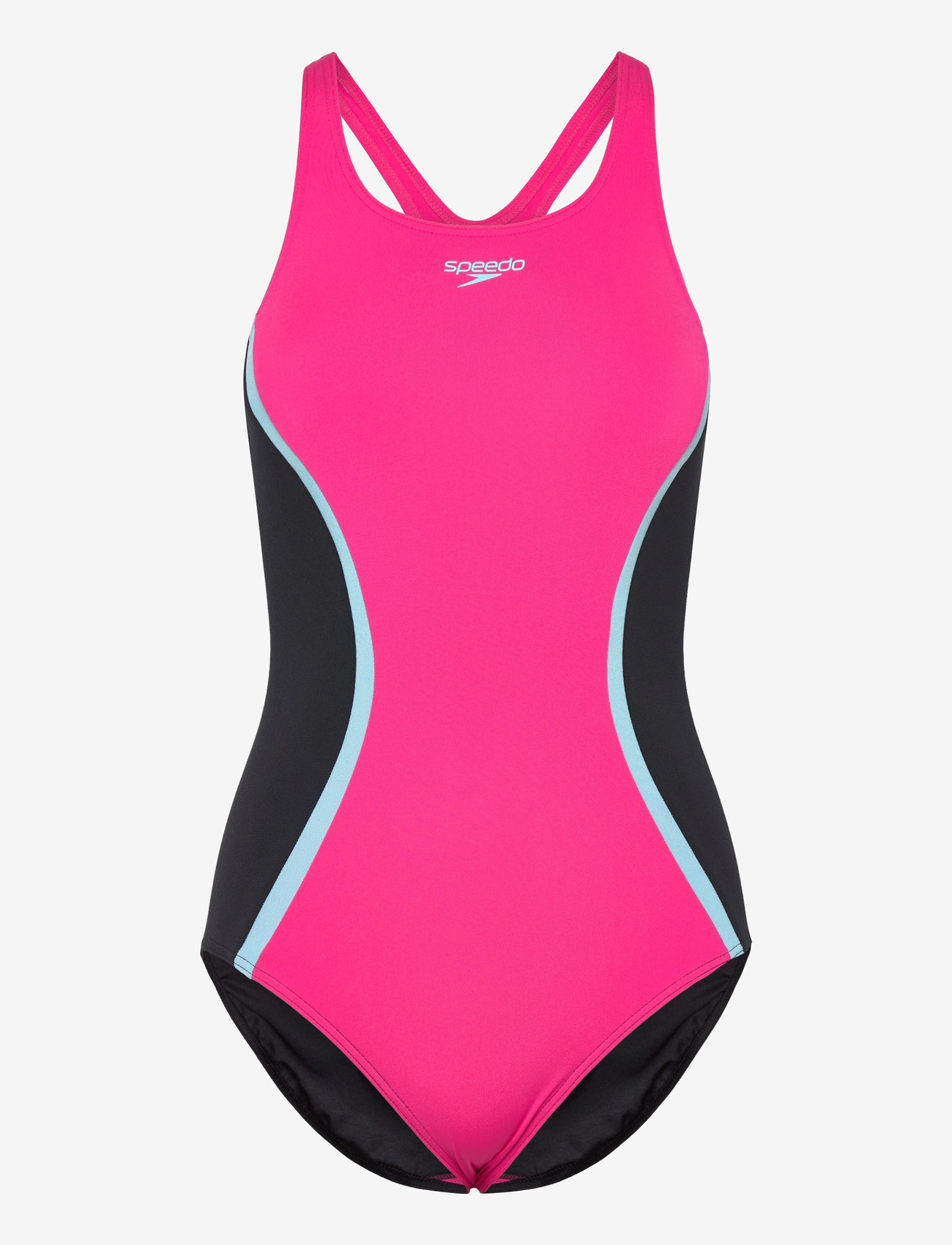 Speedo - Solid Splice Medalist One Piece - badeanzüge - margarita pink/anthracite - 1