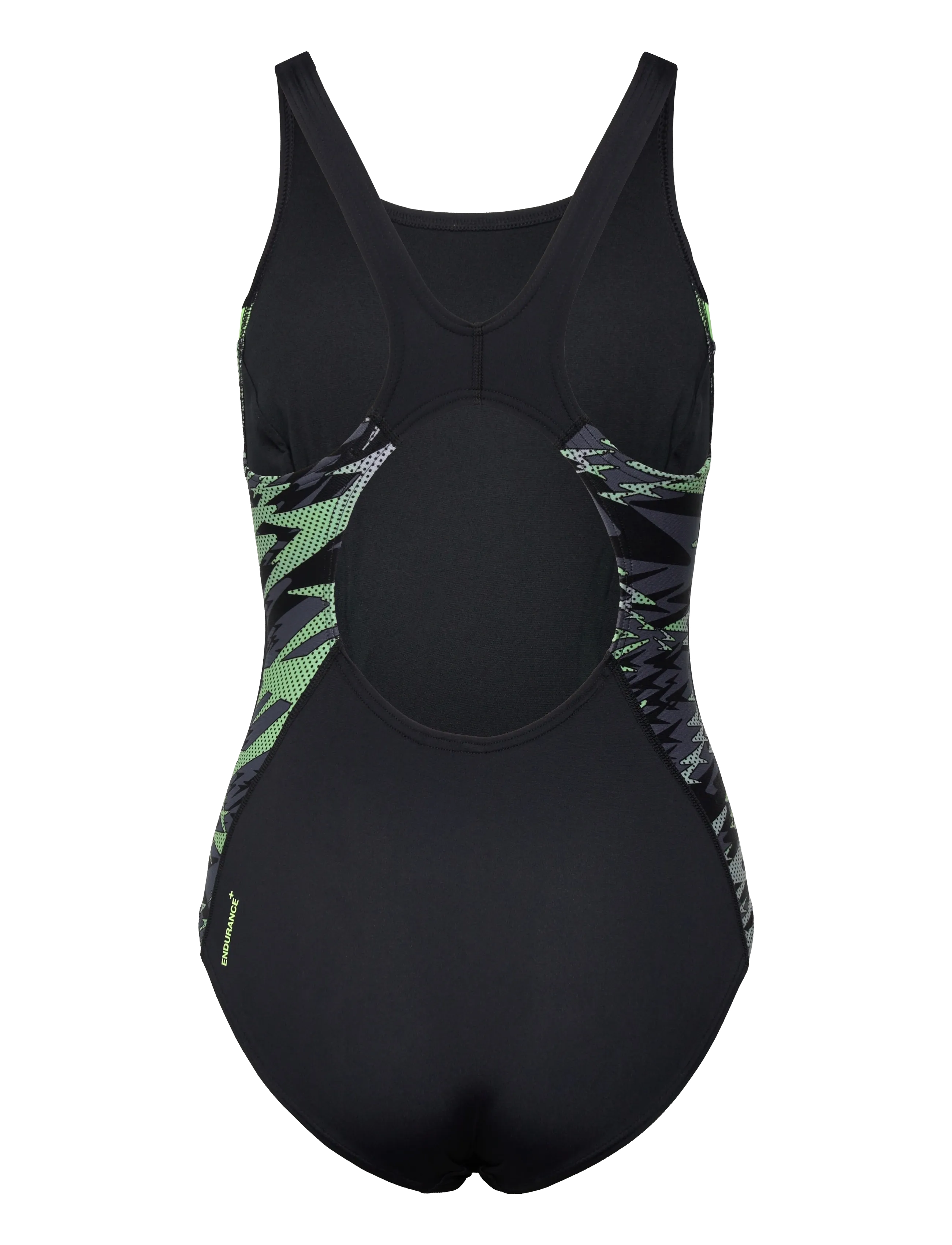 Speedo - Hyperboom Splice Muscleback One Piece - baddräkter - anthracite/pale clover - 1