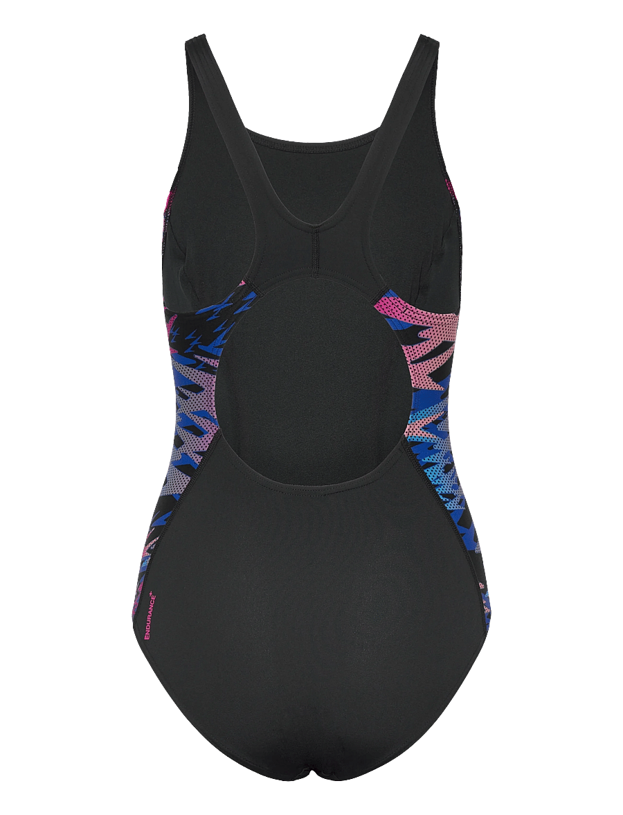 Speedo - Hyperboom Splice Muscleback One Piece - sportsbadetøj - anthracite/margarita pink - 1