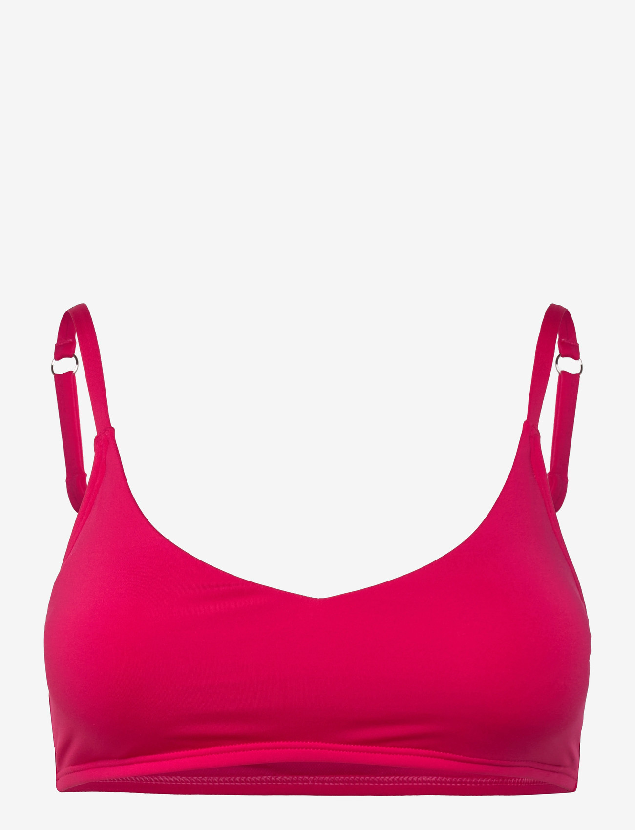 Speedo - Solid Triangle Bikini Top - triangelformad bikinis - ruby - 0