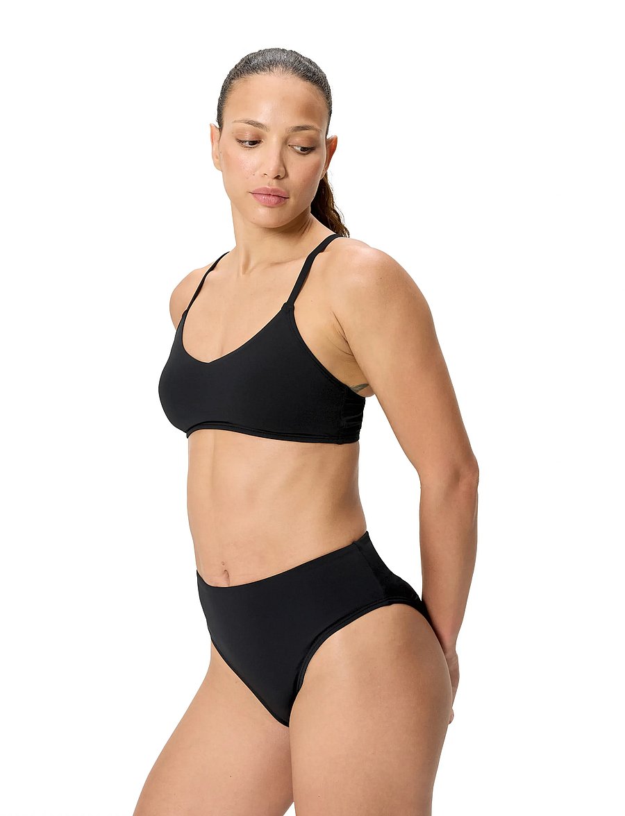 Speedo - Solid Triangle Bikini Top - sportsbadetøj - anthracite - 4