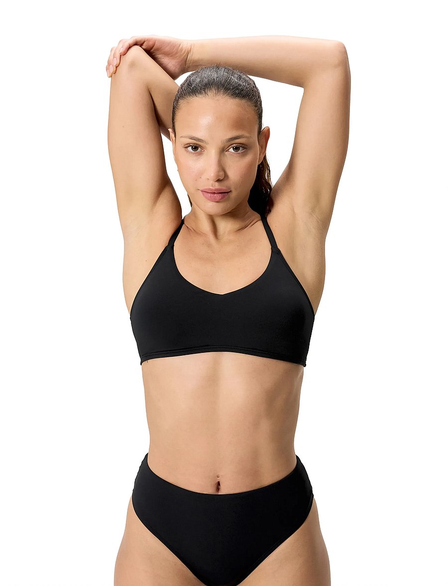 Speedo - Solid Triangle Bikini Top - sportsbadetøj - anthracite - 5