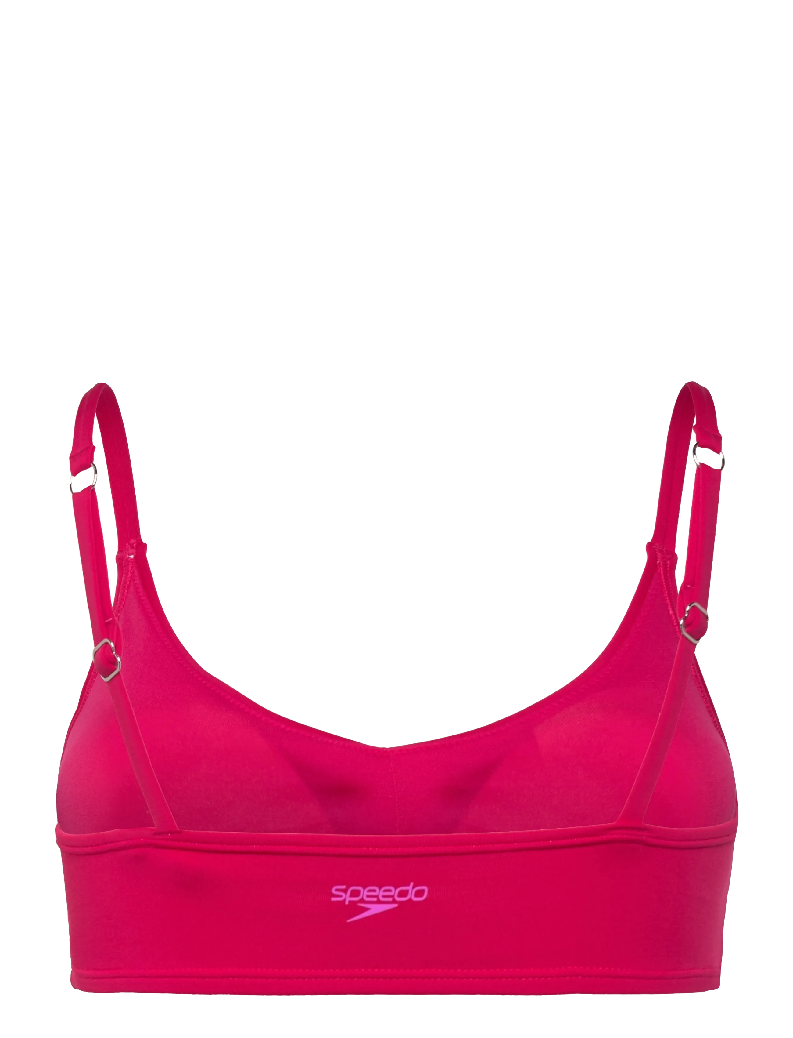 Speedo - Solid Triangle Bikini Top - sportsbadetøj - ruby - 2