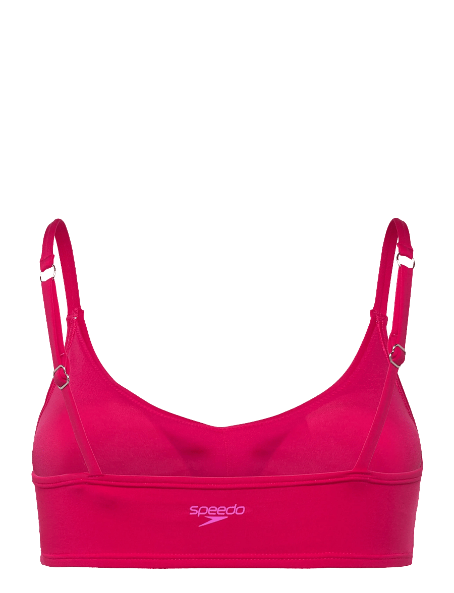 Speedo - Solid Triangle Bikini Top - sportiniai bikiniai - ruby - 2