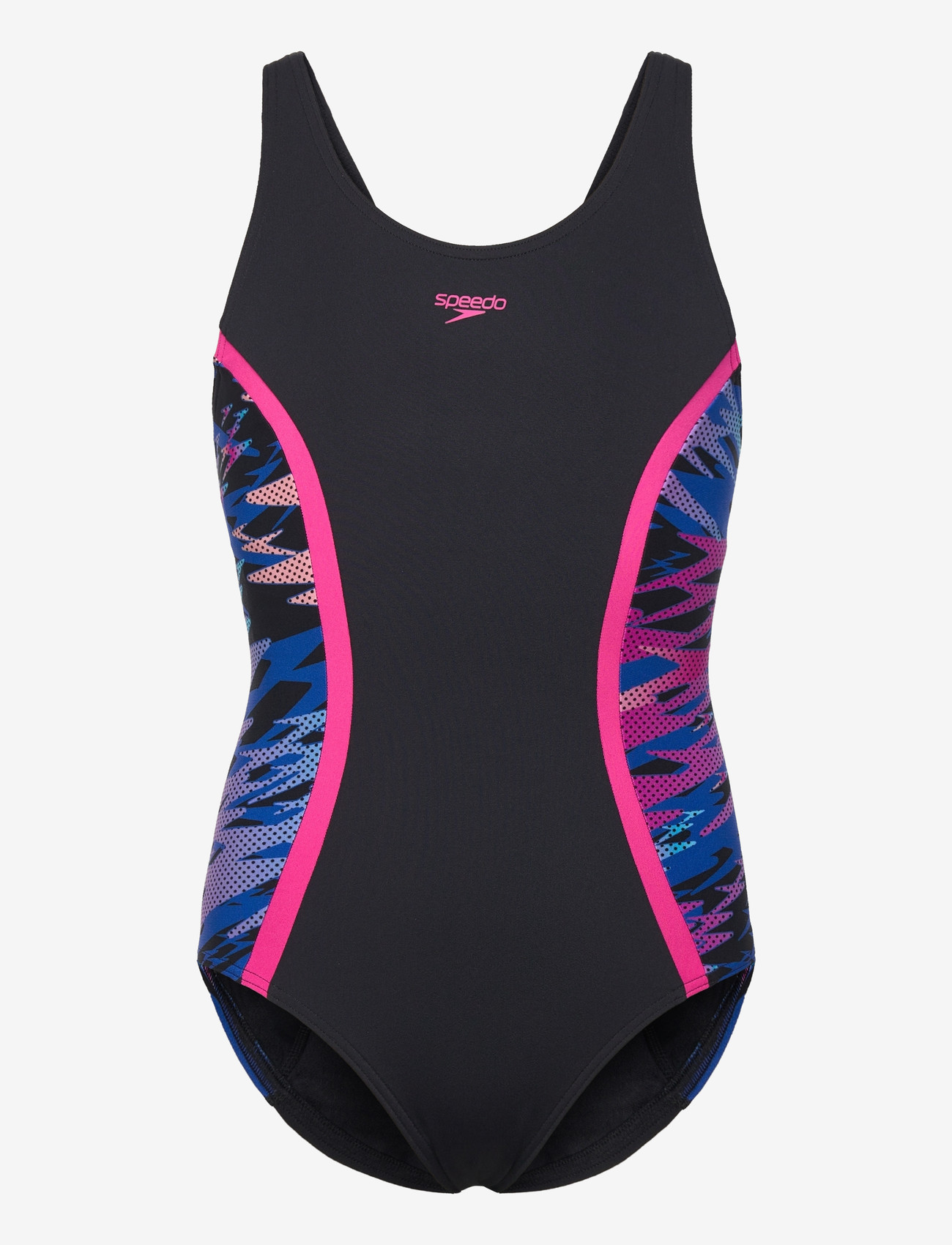 Speedo - Hyperboom Splice Muscleback Swimsuit - baddräkter - anthracite/margarita pink - 0