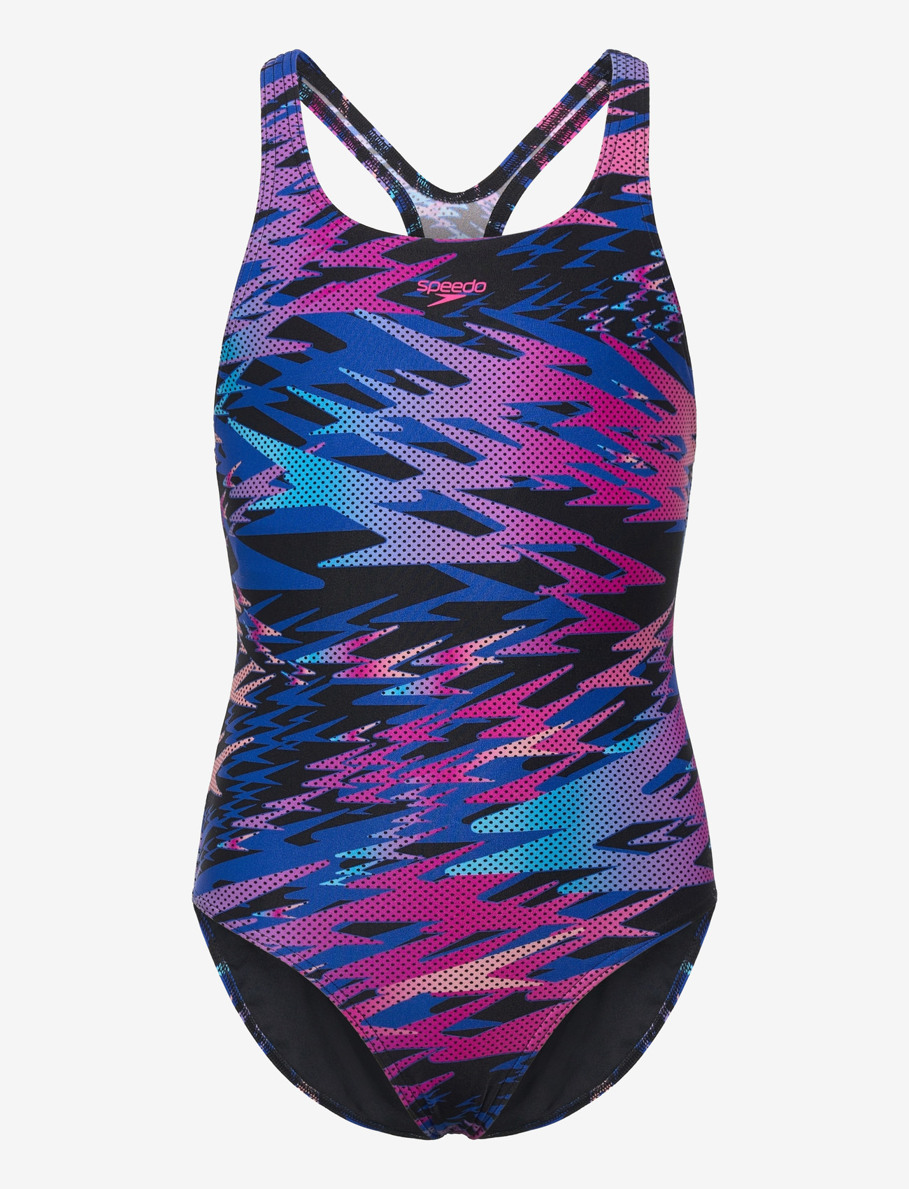 Speedo - Hyperboom Print Medalist Swimsuit - baddräkter - anthracite - 0