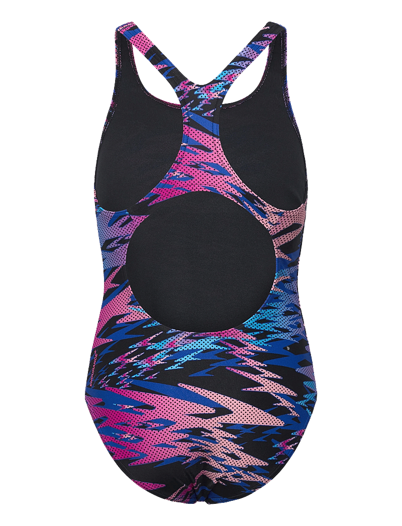 Speedo - Hyperboom Print Medalist Swimsuit - baddräkter - anthracite - 1