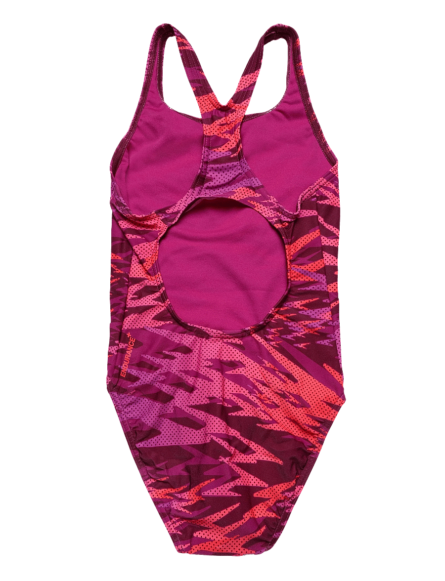 Speedo - Hyperboom Print Medalist Swimsuit - sport zwemkleding - neon jelly/post it pink - 1