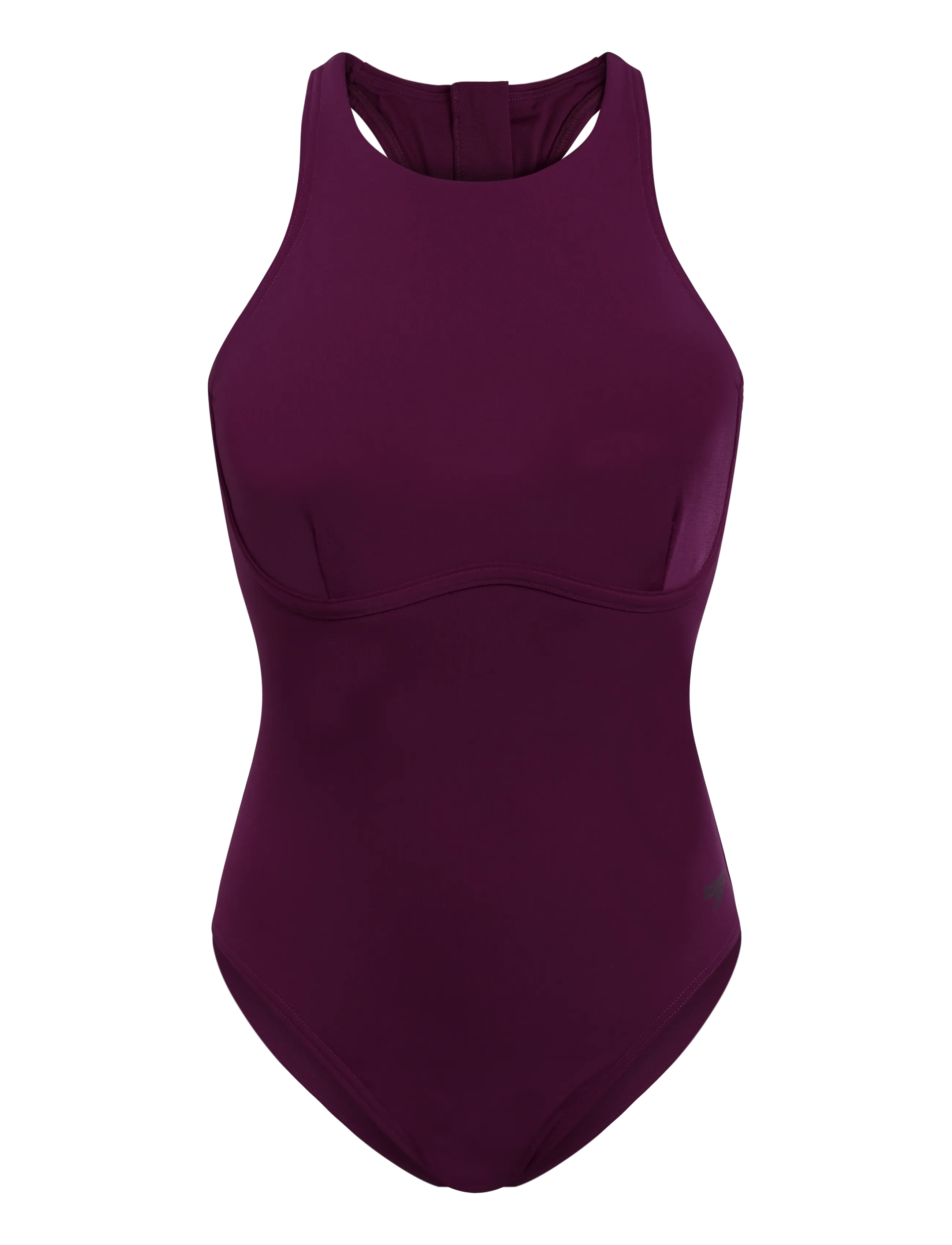 Speedo Solid Racerback Zip Swimsuit - Swimwear - BERRY COOL / burgundy