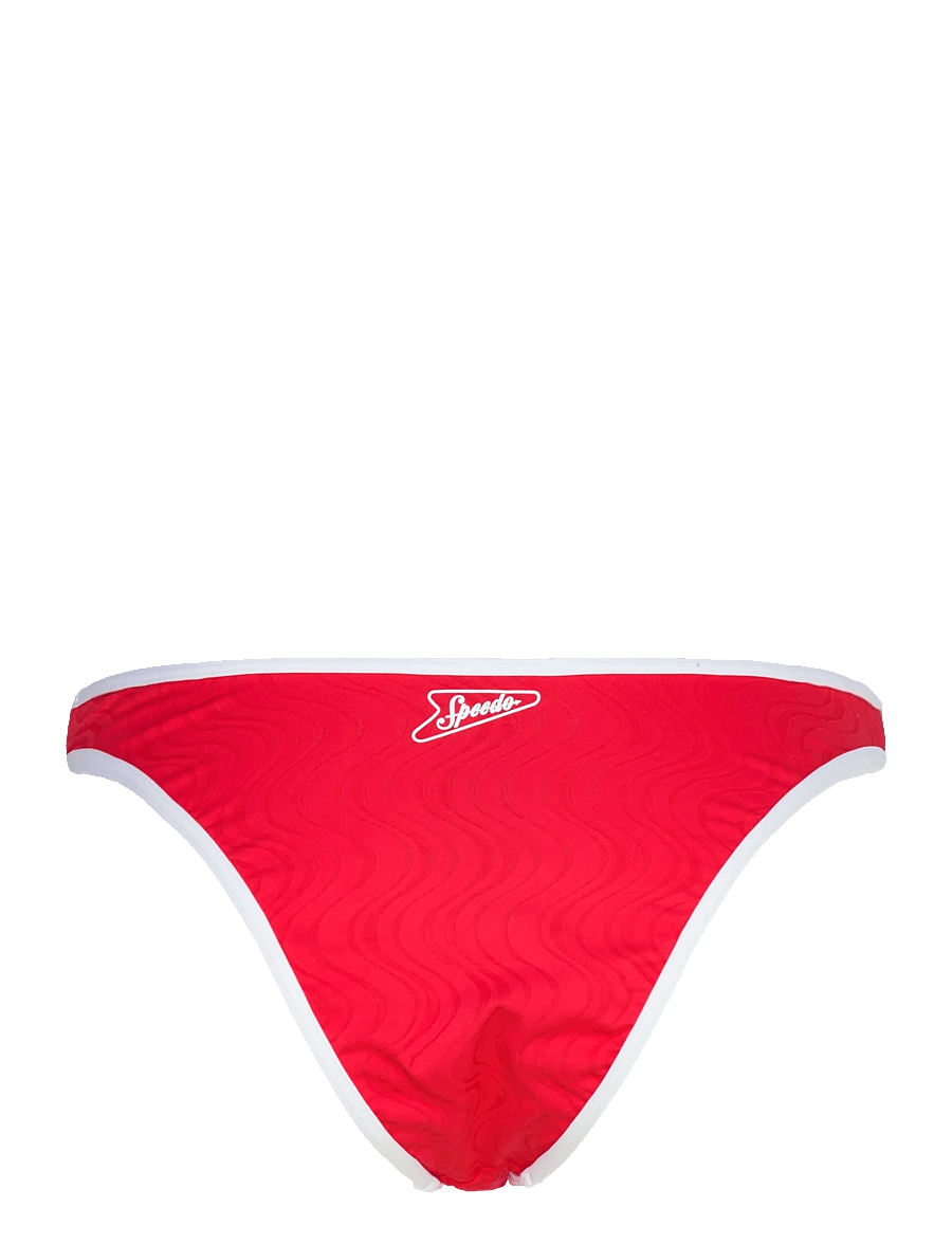 Speedo - Texture Scoop Bikini Bottom - sportsbadetøj - high risk red/bright white - 1