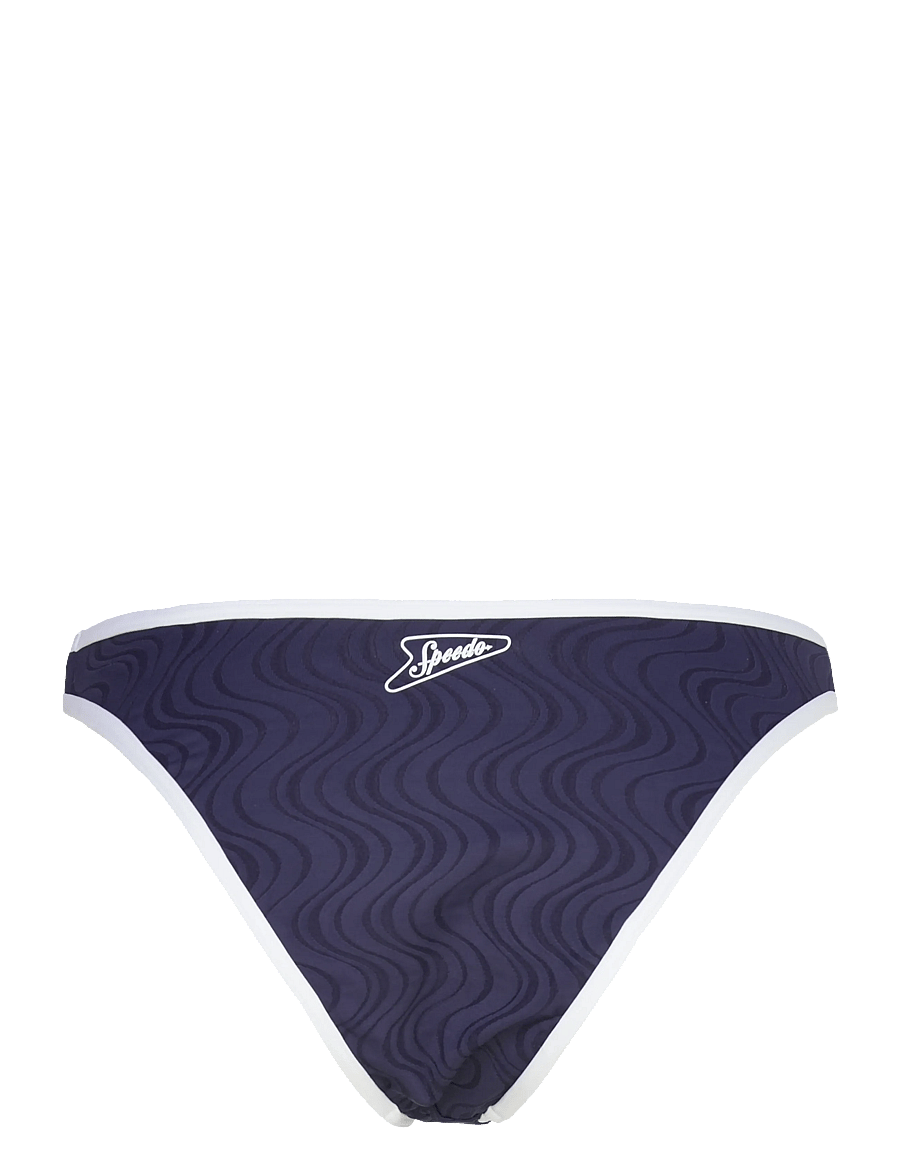 Speedo - Texture Scoop Bikini Bottom - spordi ujumisriided - peacoat/bright white - 1