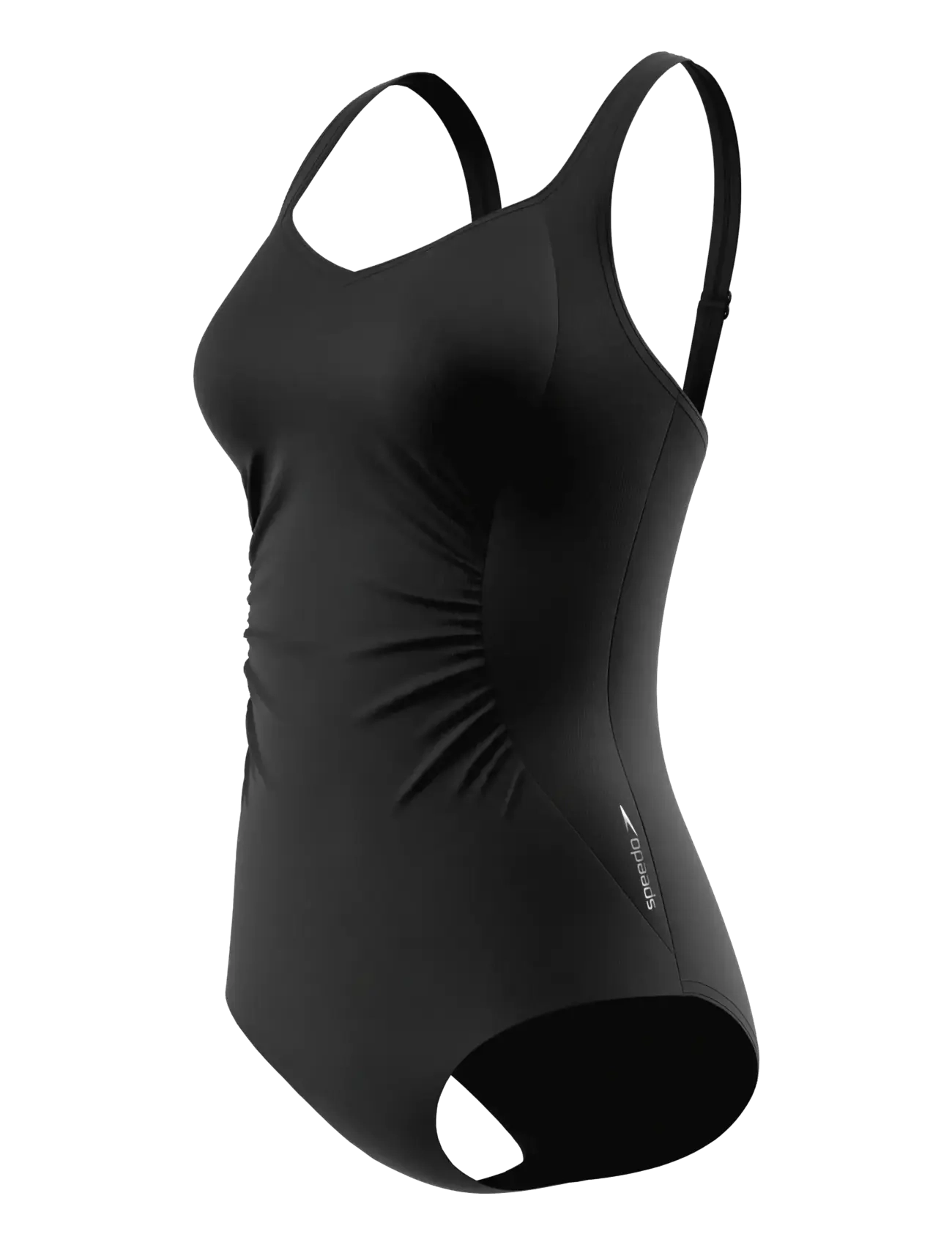 Speedo Shirred Swimsuit - Tøj - ANTHRACITE / black