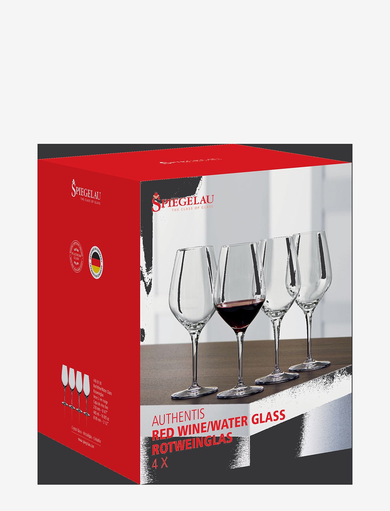 Spiegelau - Authentis Red wine glass 48 cl 4-pack - rotweingläser - clear glass - 2