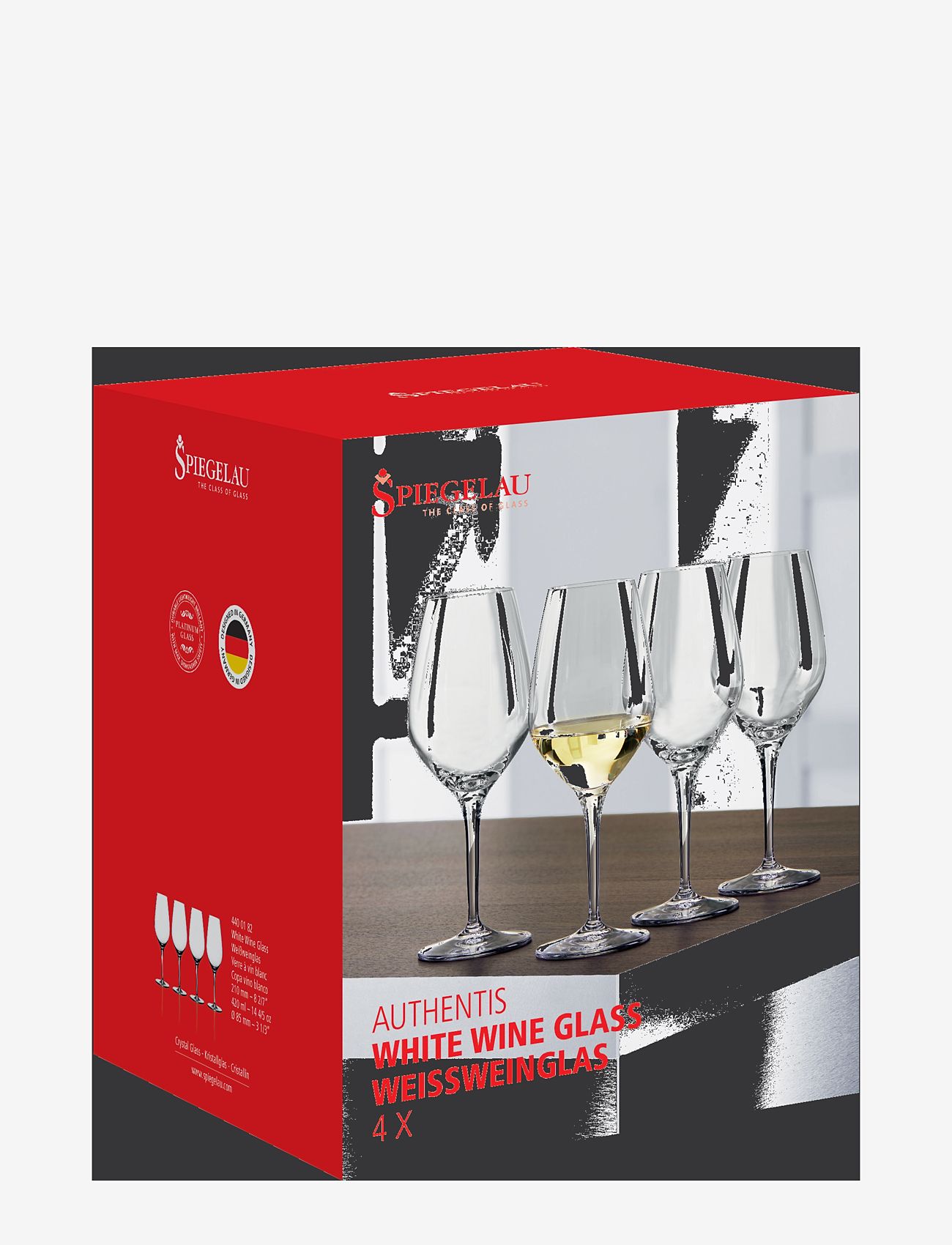 Spiegelau - Authentis White wine glass 42 cl 4-pack - hvítvínsglös - clear glass - 3