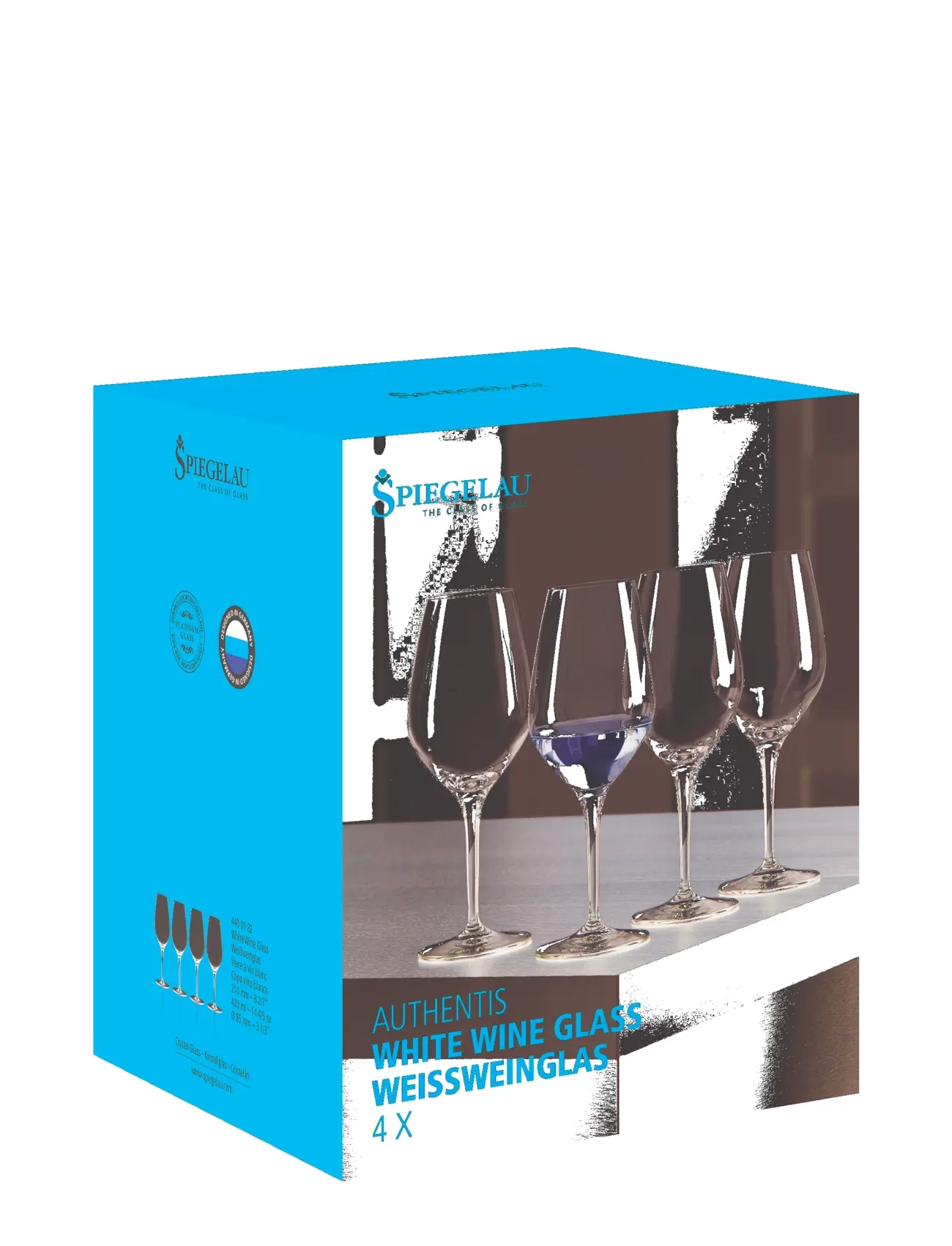 Spiegelau - Authentis White wine glass 42 cl 4-pack - white wine glasses - clear glass - 3