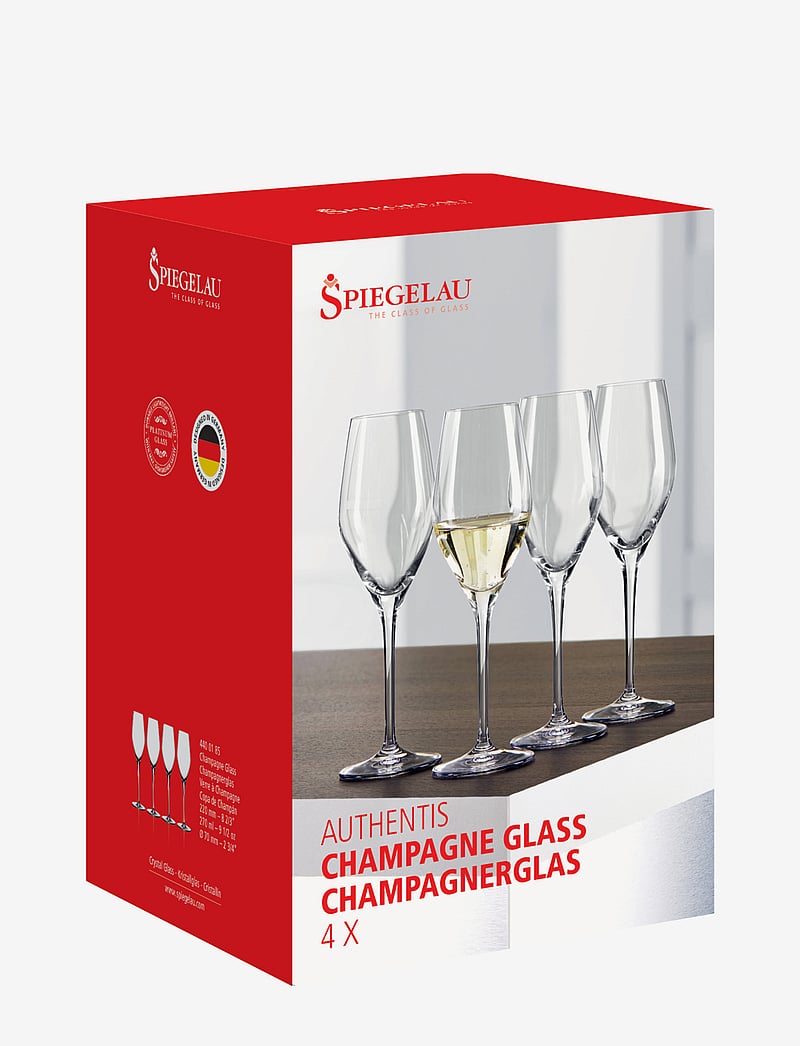 Spiegelau - Authentis Champagneglas 27 cl 4-pack - sektgläser - clear glass - 3