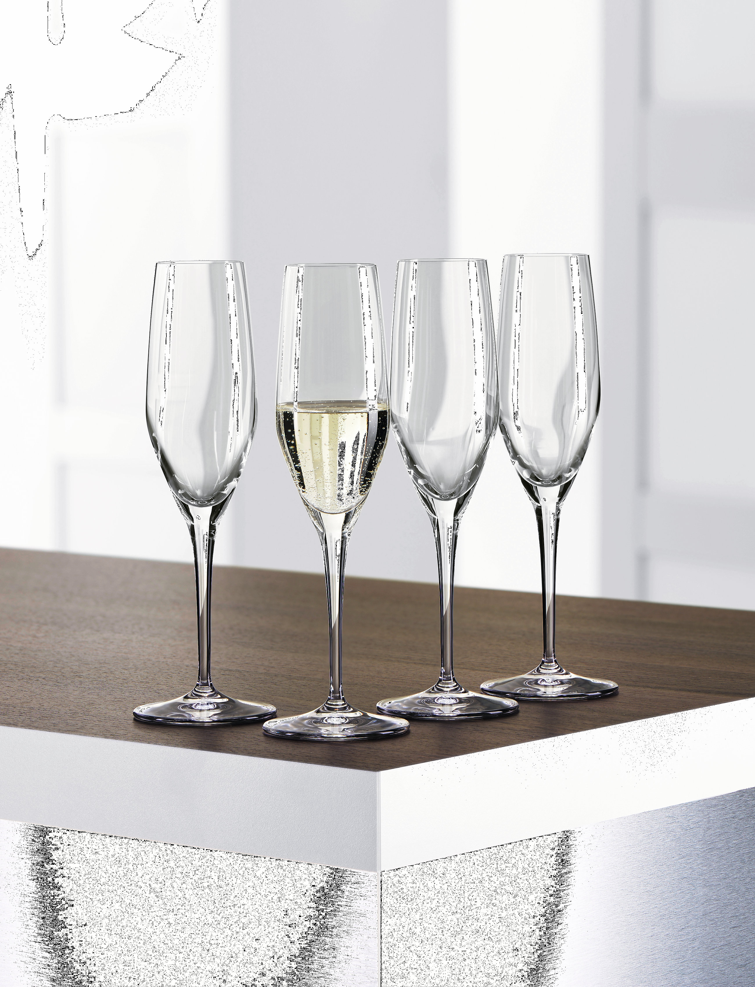 Spiegelau Authentis Champagneglas 19 Cl 4-P, CL, Glass, Nackt - Champagne Homeware