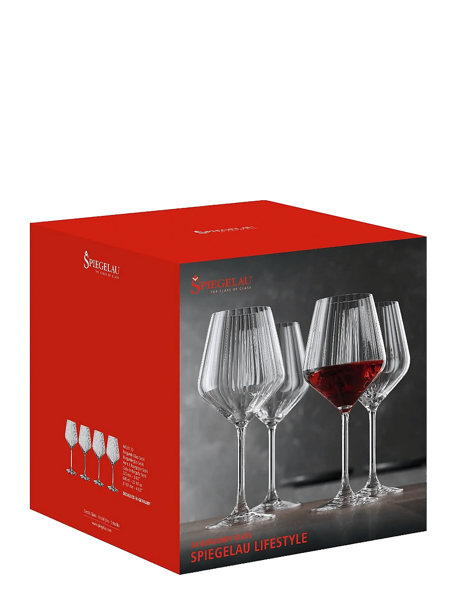 Spiegelau - LifeStyle Burgundy glass 4-p - punase veini pokaalid - clear - 2