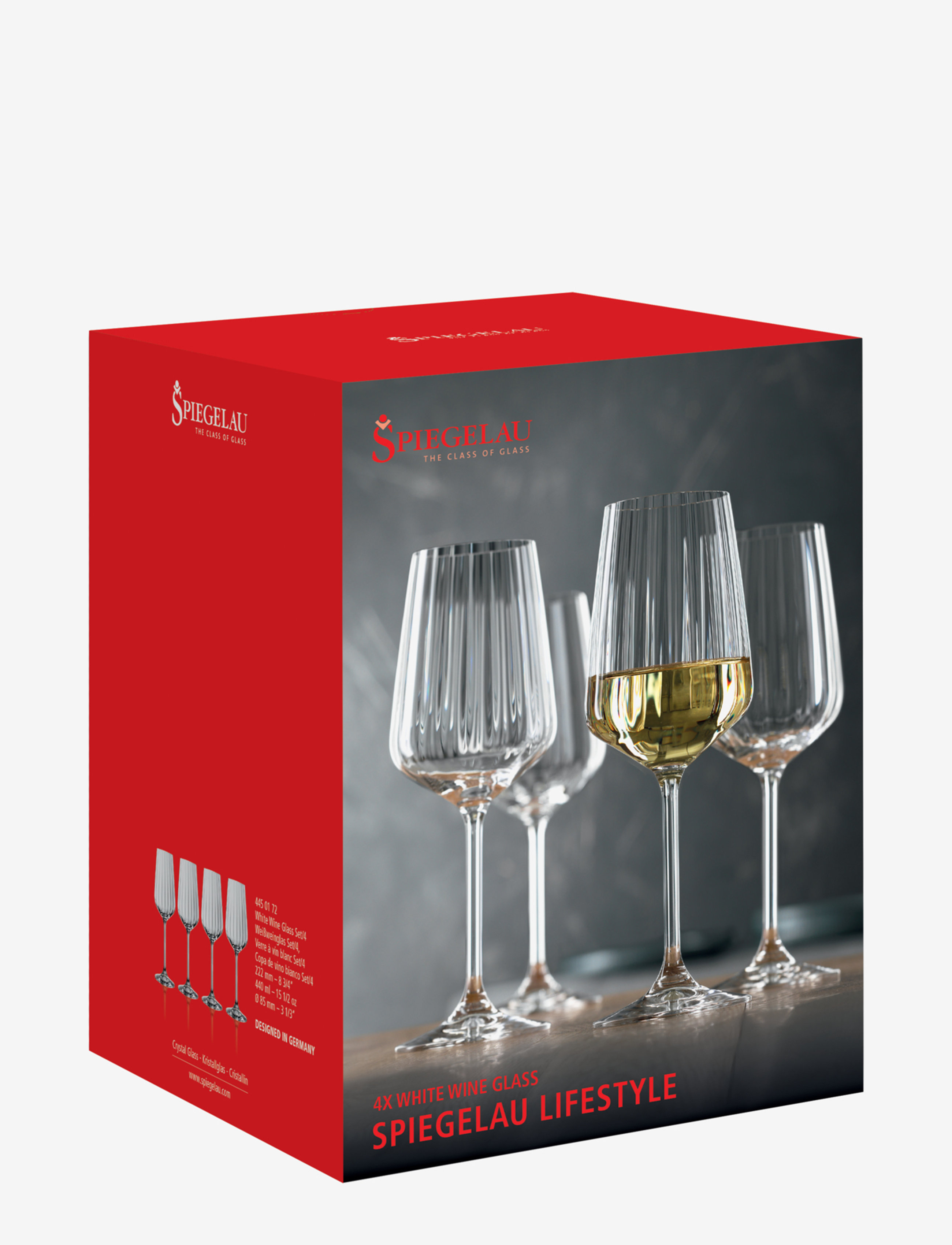 Spiegelau - LifeStyle Vitvinsglas 44cl 4-pack - vinglas - clear glass - 1