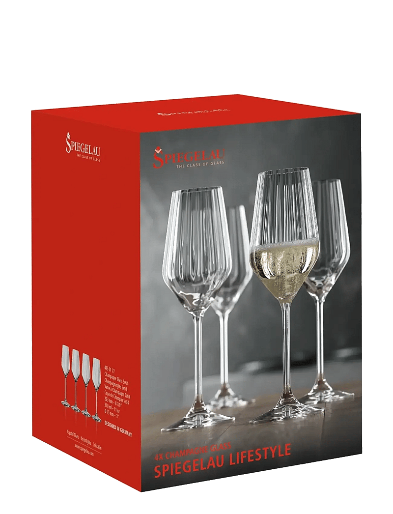 Spiegelau - LifeStyle Champagne 31cl 4-pack - Šampanjaklaasid - clear glass - 2