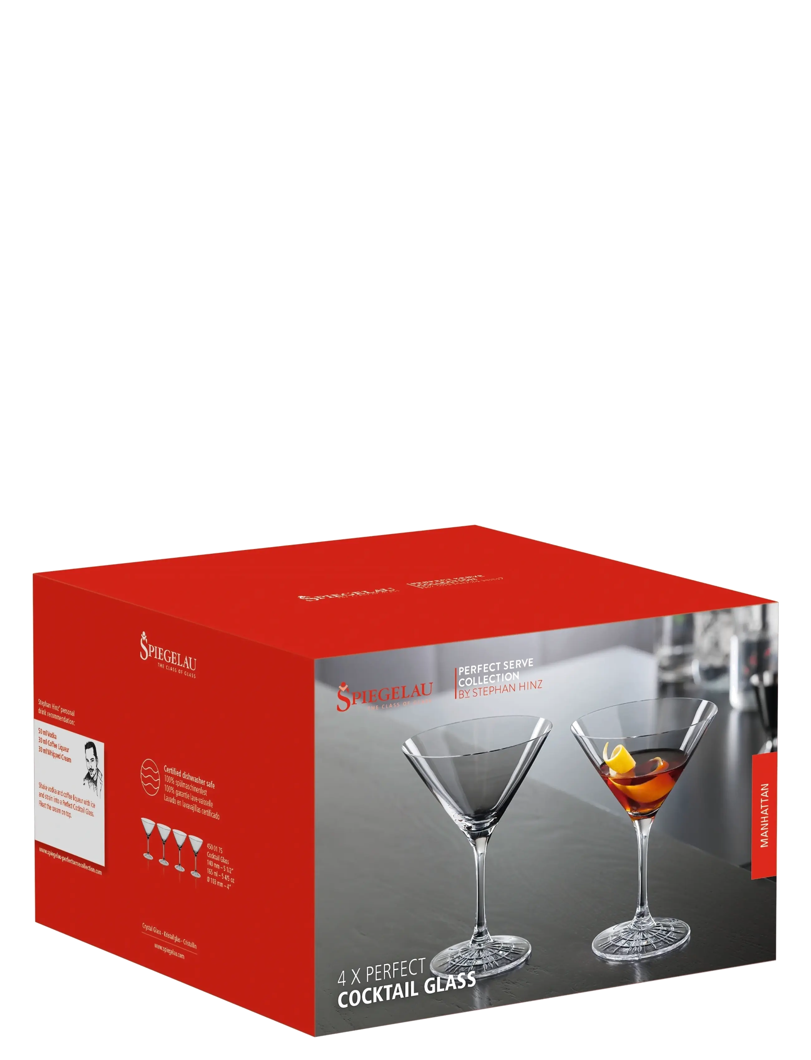 Spiegelau - Perfect Serve Coll. Cocktailglas 17 cl 4-pack - cocktail & martini glazen - clear glass - 2