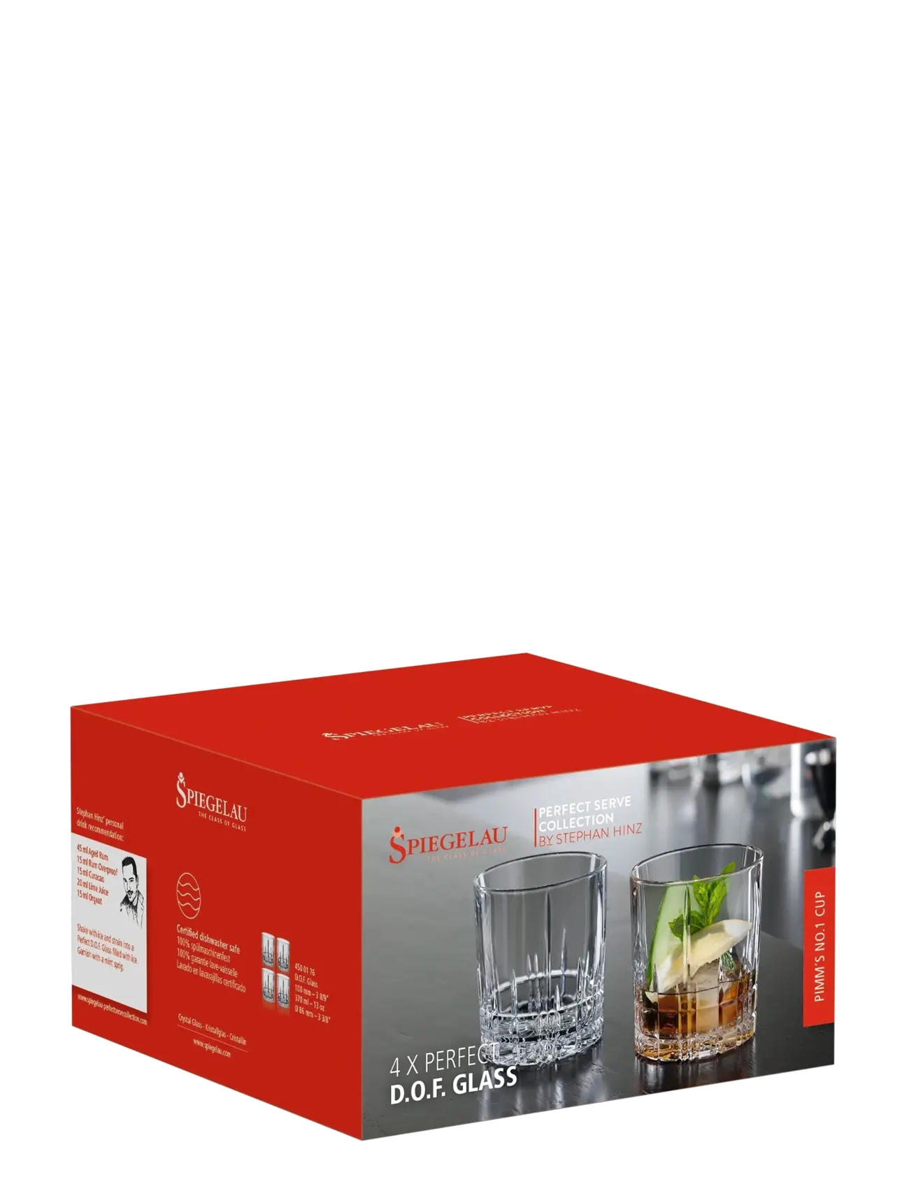 Spiegelau - Perfect Serve Coll. D.O.F. 37 cl 4-pack - whiskey- & cognacgläser und schwenker - clear glass - 2