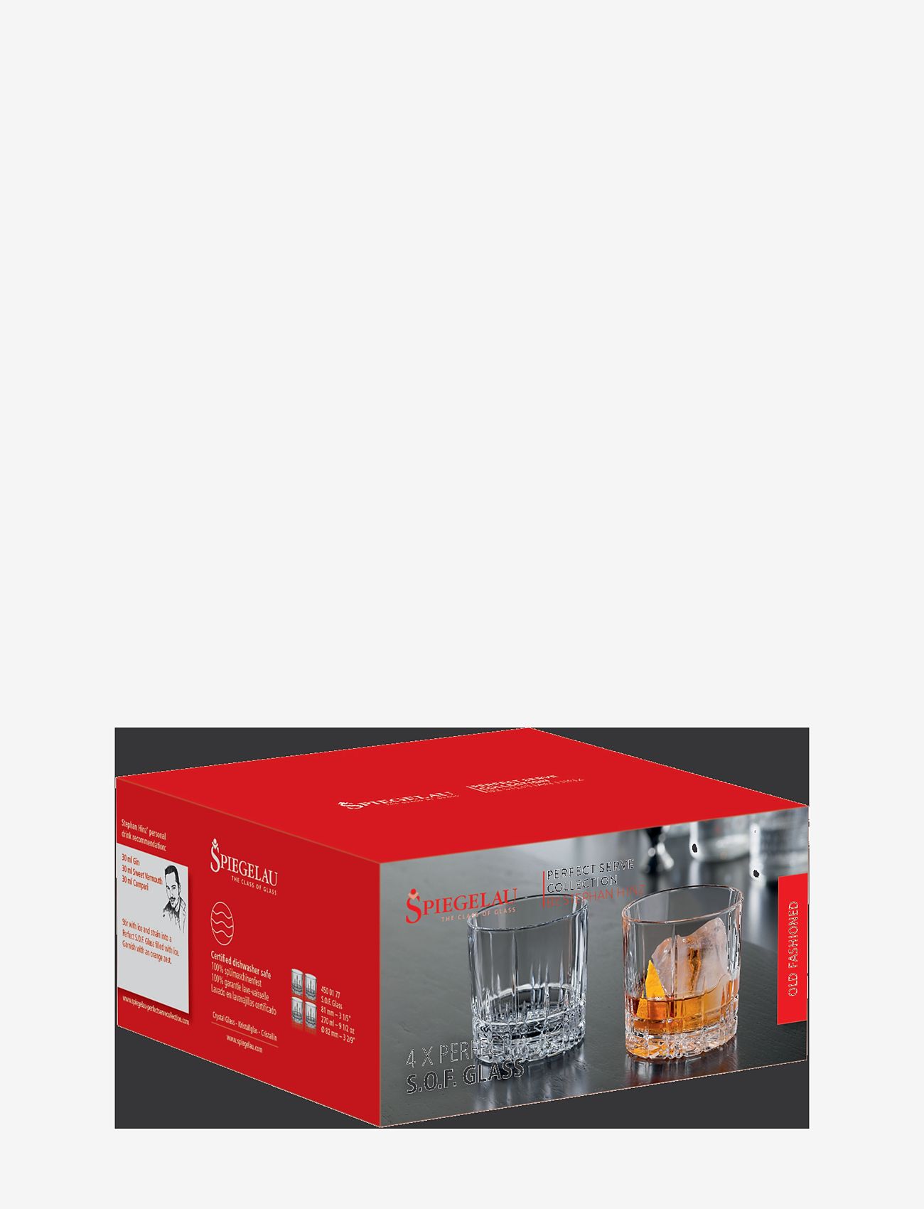 Spiegelau - Perfect Serve S.O.F. 27 cl 4-pack - viski- ja konjakiklaasid - clear glass - 1