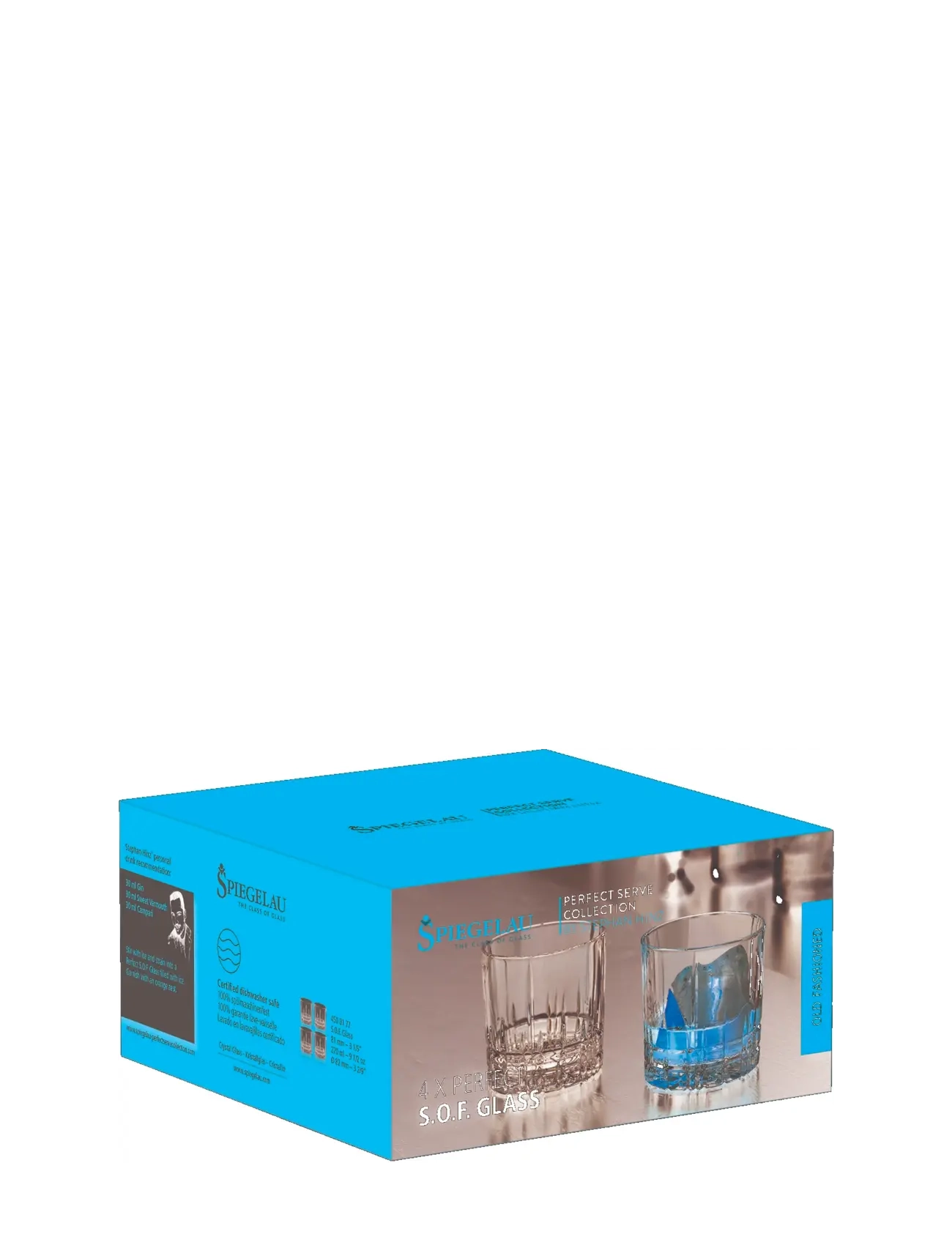 Spiegelau - Perfect Serve S.O.F. 27 cl 4-p - whiskyglass & cognacglass - clear glass - 1