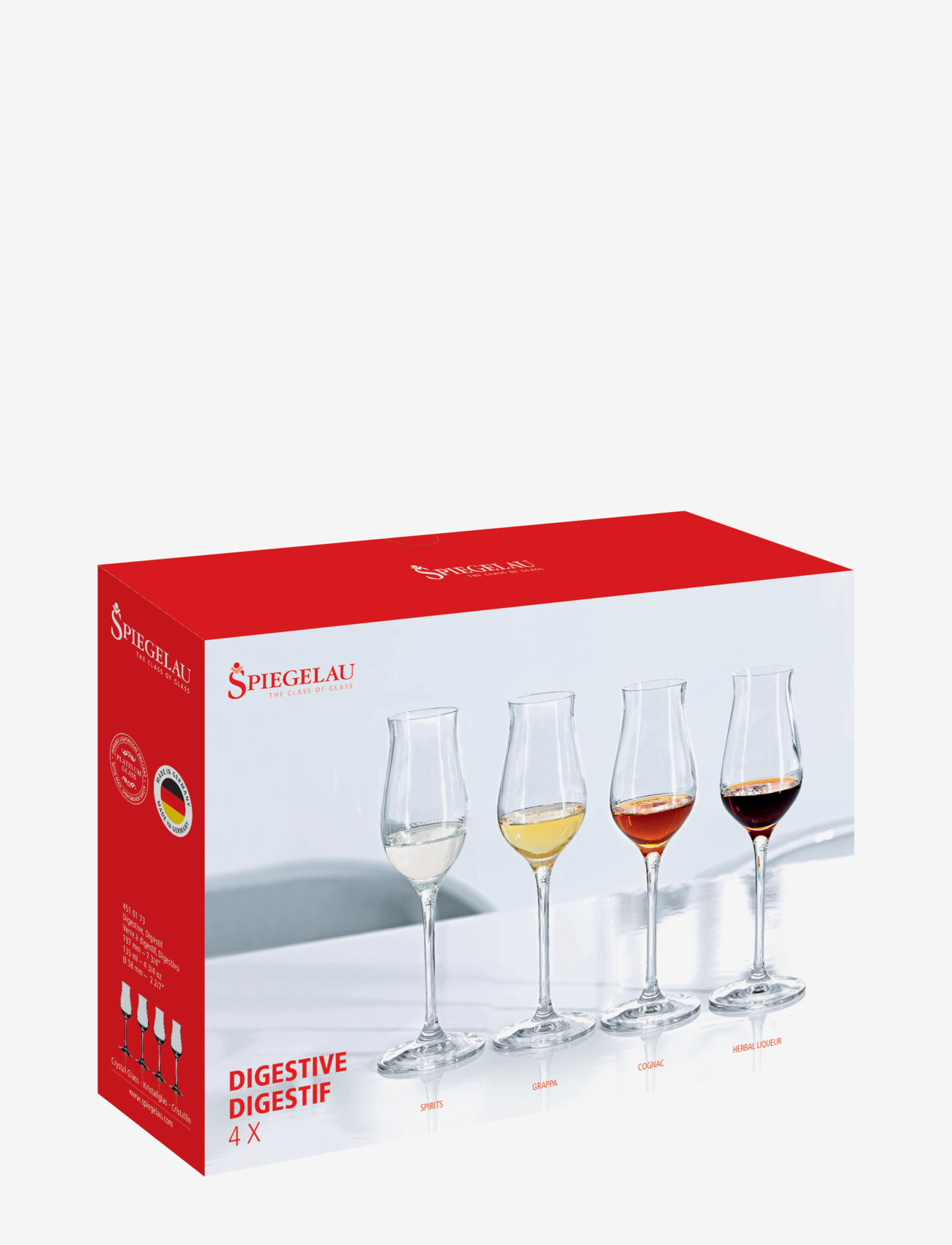 Spiegelau - Digestive 13,5 cl 4-pack - køb efter pris - clear glass - 2