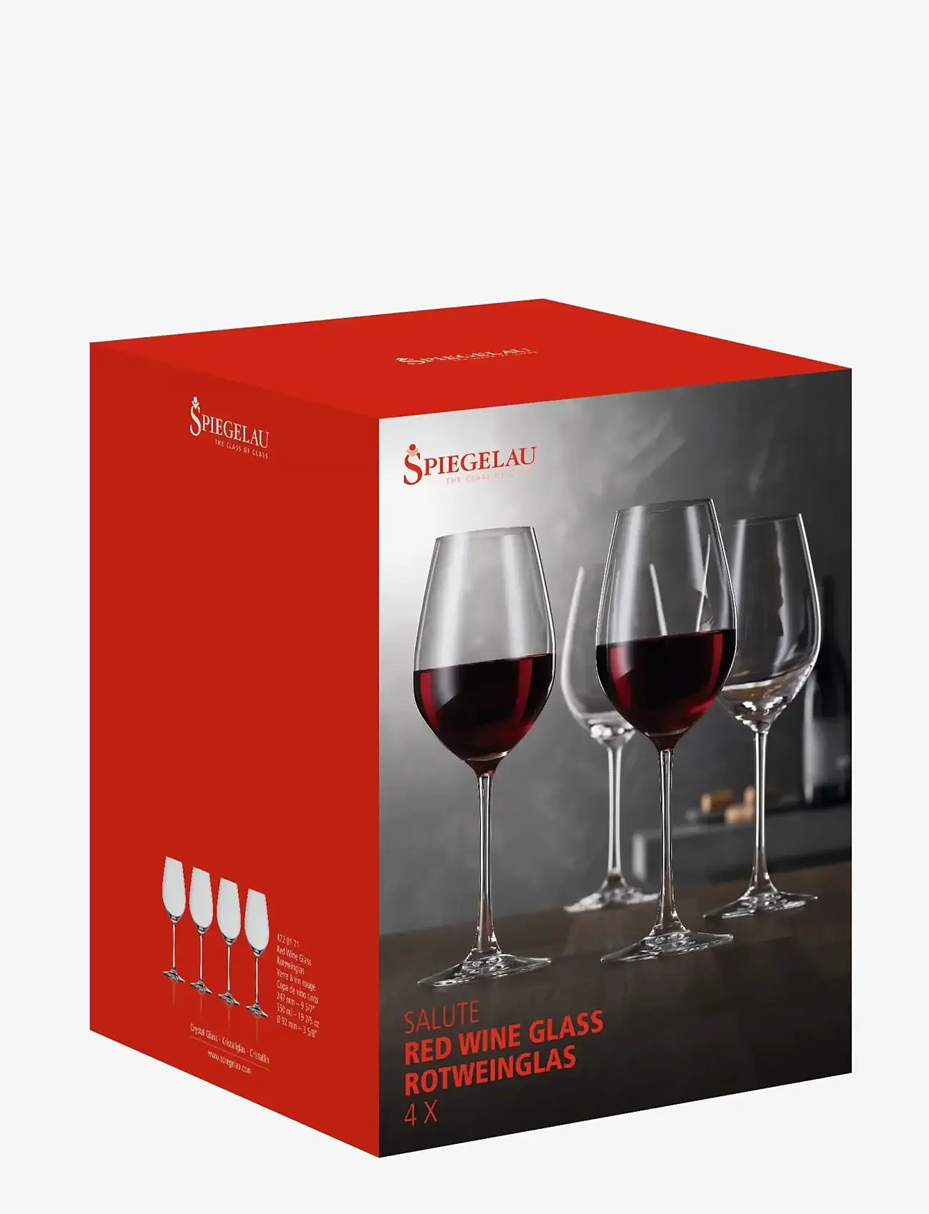 Spiegelau - Salute Red wine glass 55 cl 4-pack - sarkanvīna glāzes - clear glass - 2