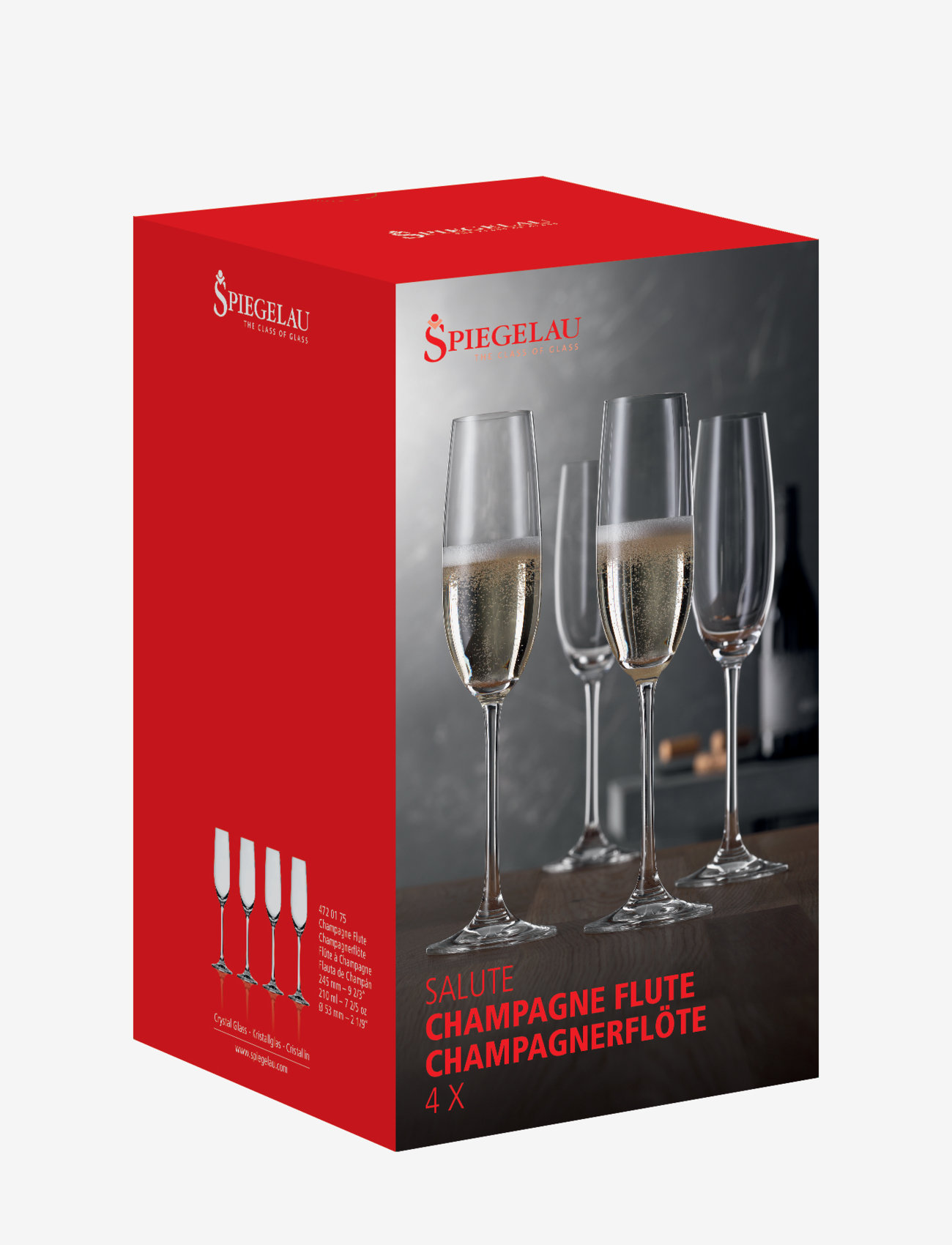 Spiegelau - Salute Champagne Glas 21 cl 4-pack - Šampanieša glāzes - clear glass - 2