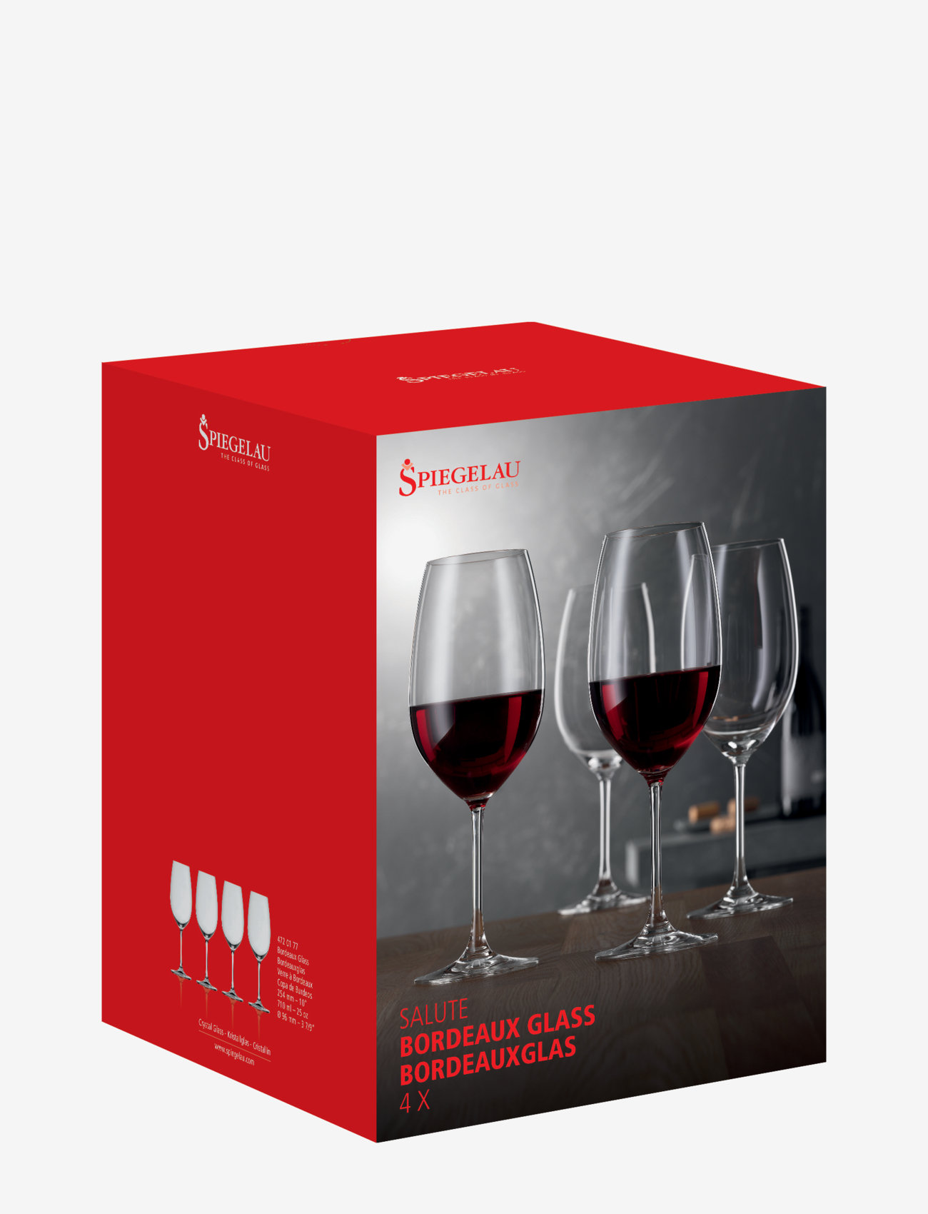 Spiegelau - Salute Bordeaux Glas 71 cl 4-pack - rotweingläser - clear glass - 1