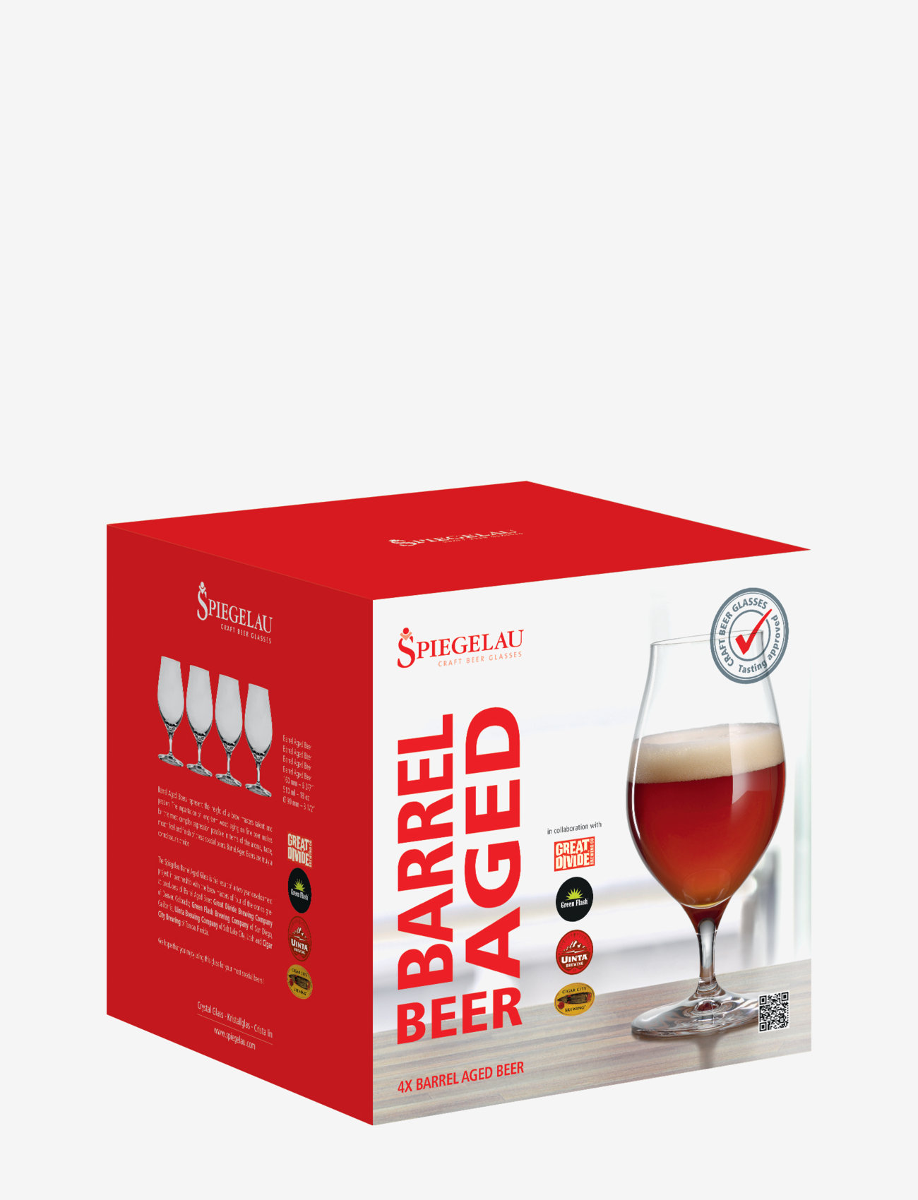 Spiegelau - Craft Beer Barrel aged 48 cl 4-pack - alus glāzes - clear glass - 1