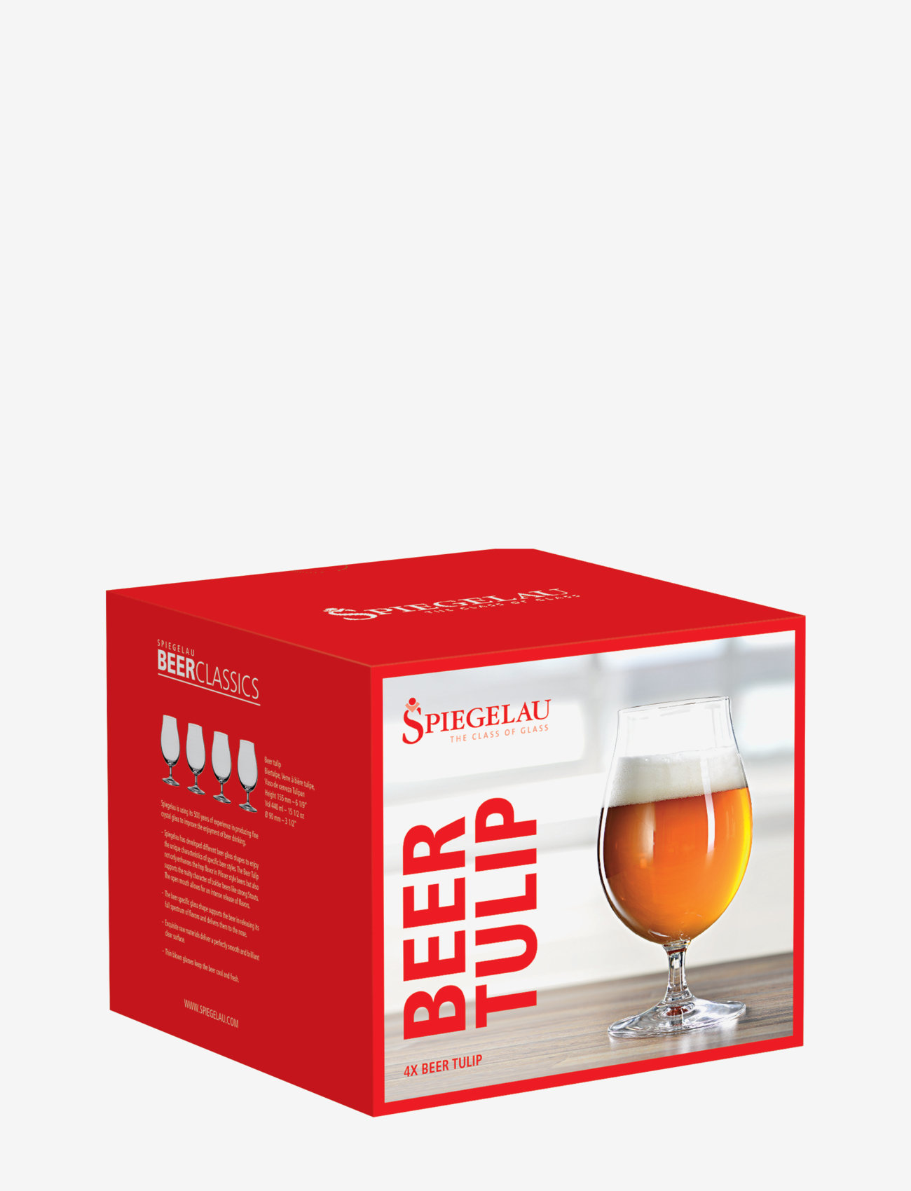 Spiegelau - Beer Classic Tulip 44 cl 4-pack - beer glasses - clear glass - 2