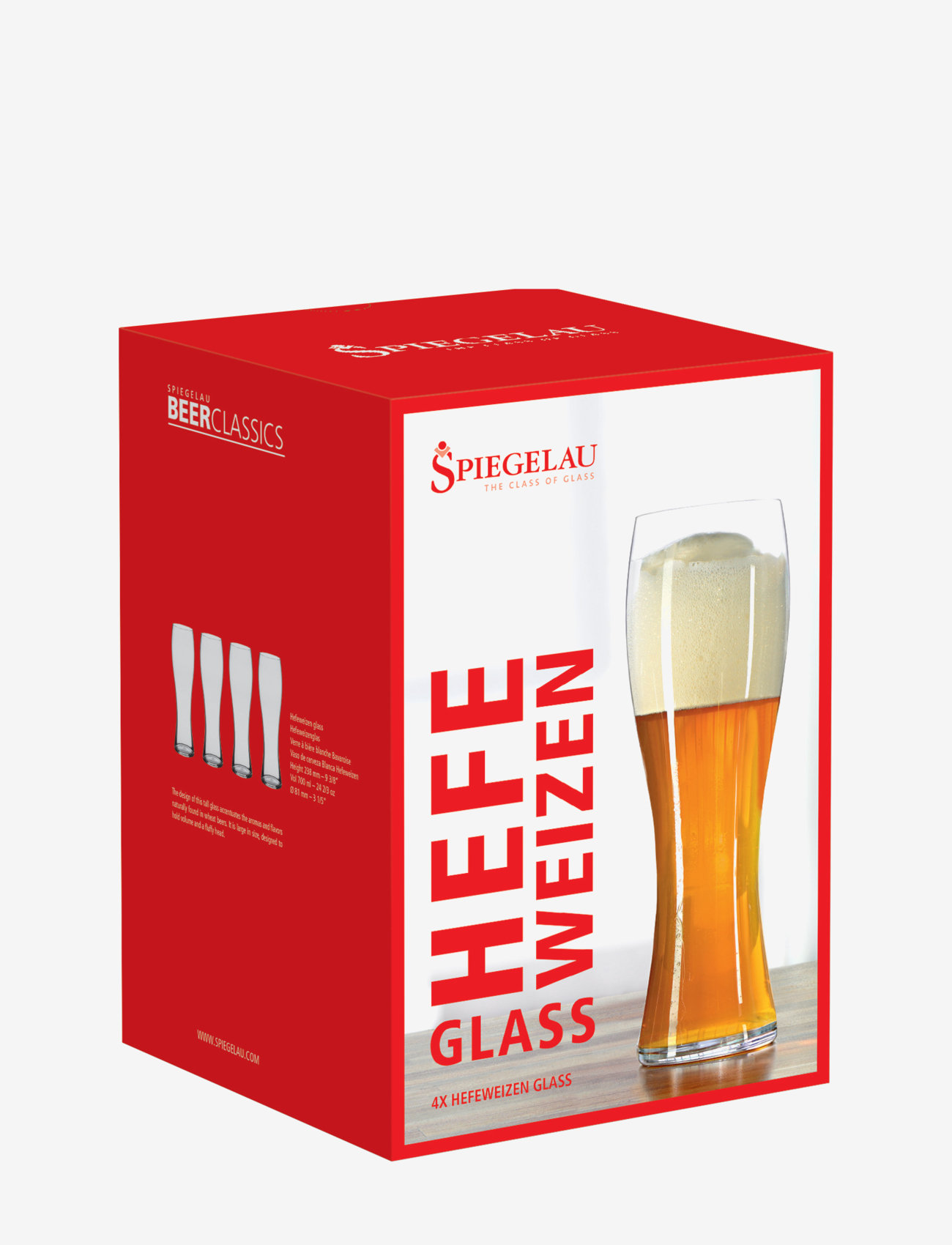 Spiegelau - Beer Classic Wheat 70 cl 4-pack - clear glass - 2