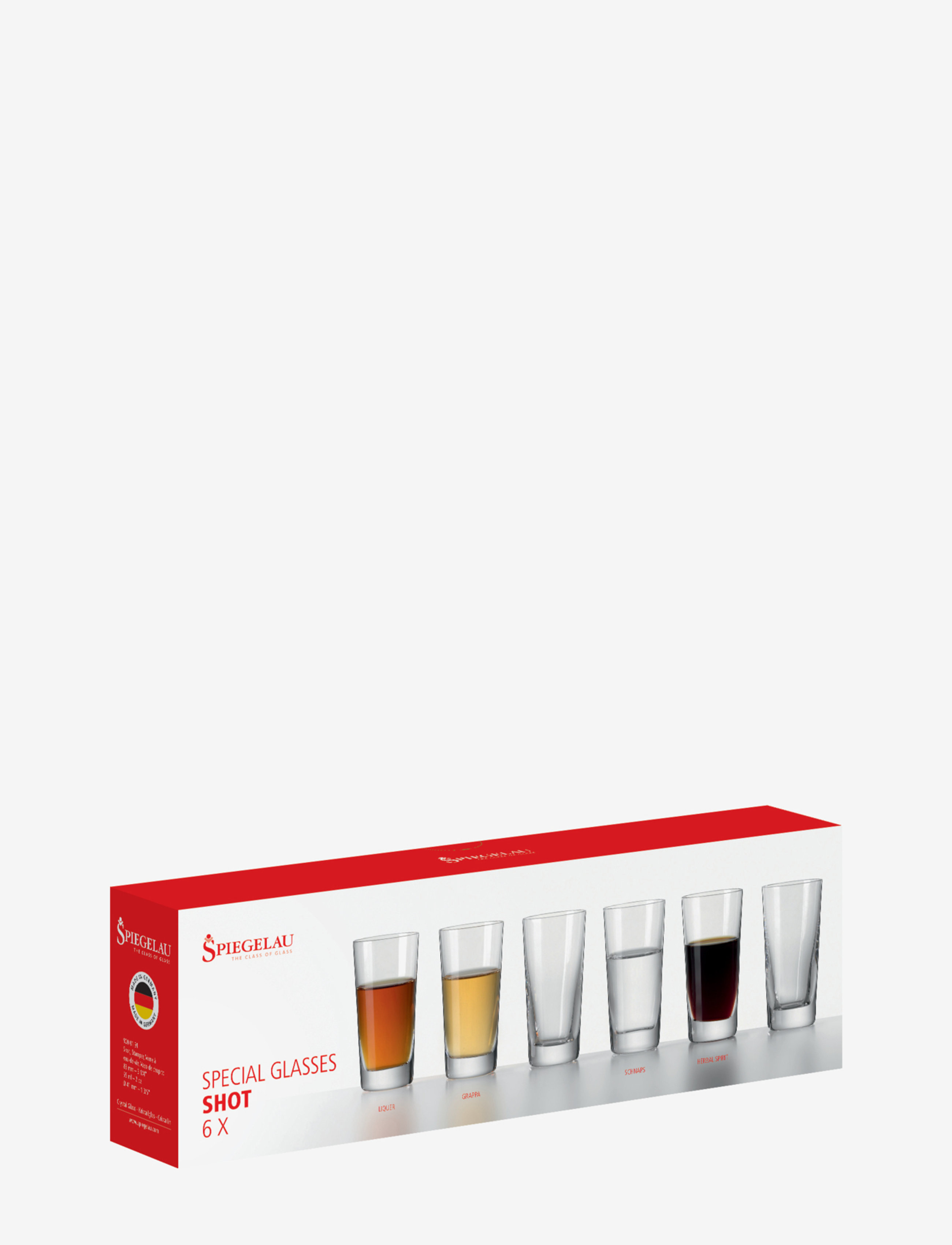 Spiegelau - Special Glasses Shotglas 5,5 cl 6-pack - shot glaasjes - clear glass - 1