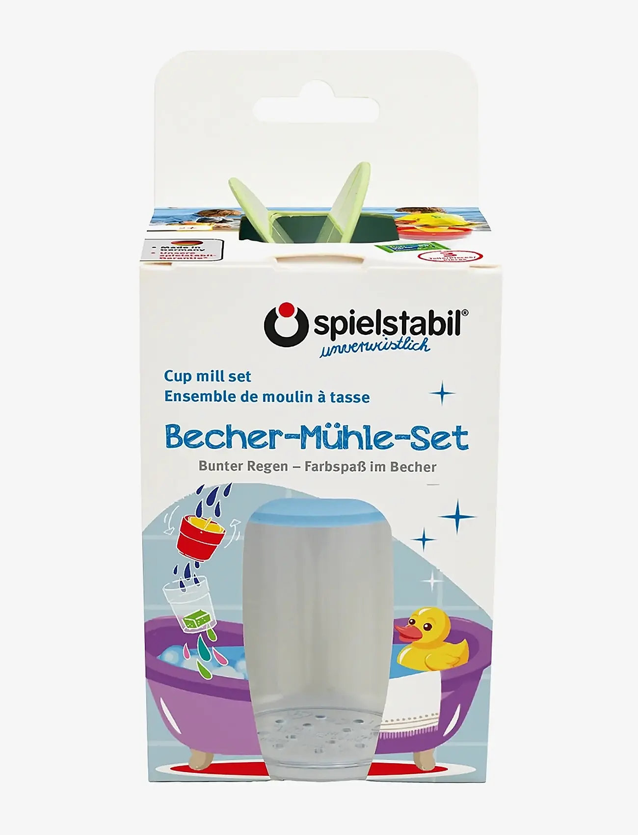 Spielstabil - Sand Cup and Mill Wheel Set - Pastel - sandlegetøj - multi - 1