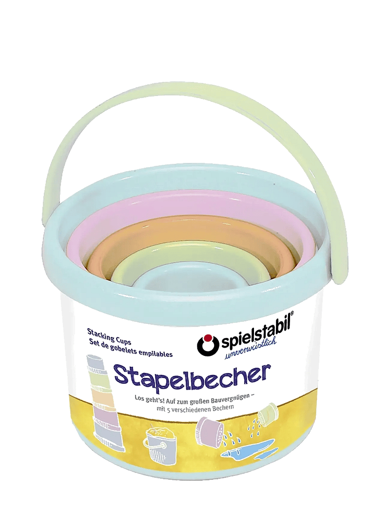 Spielstabil - Stacking Cups 5 pcs - Pastel - torniklotsid - multi - 0